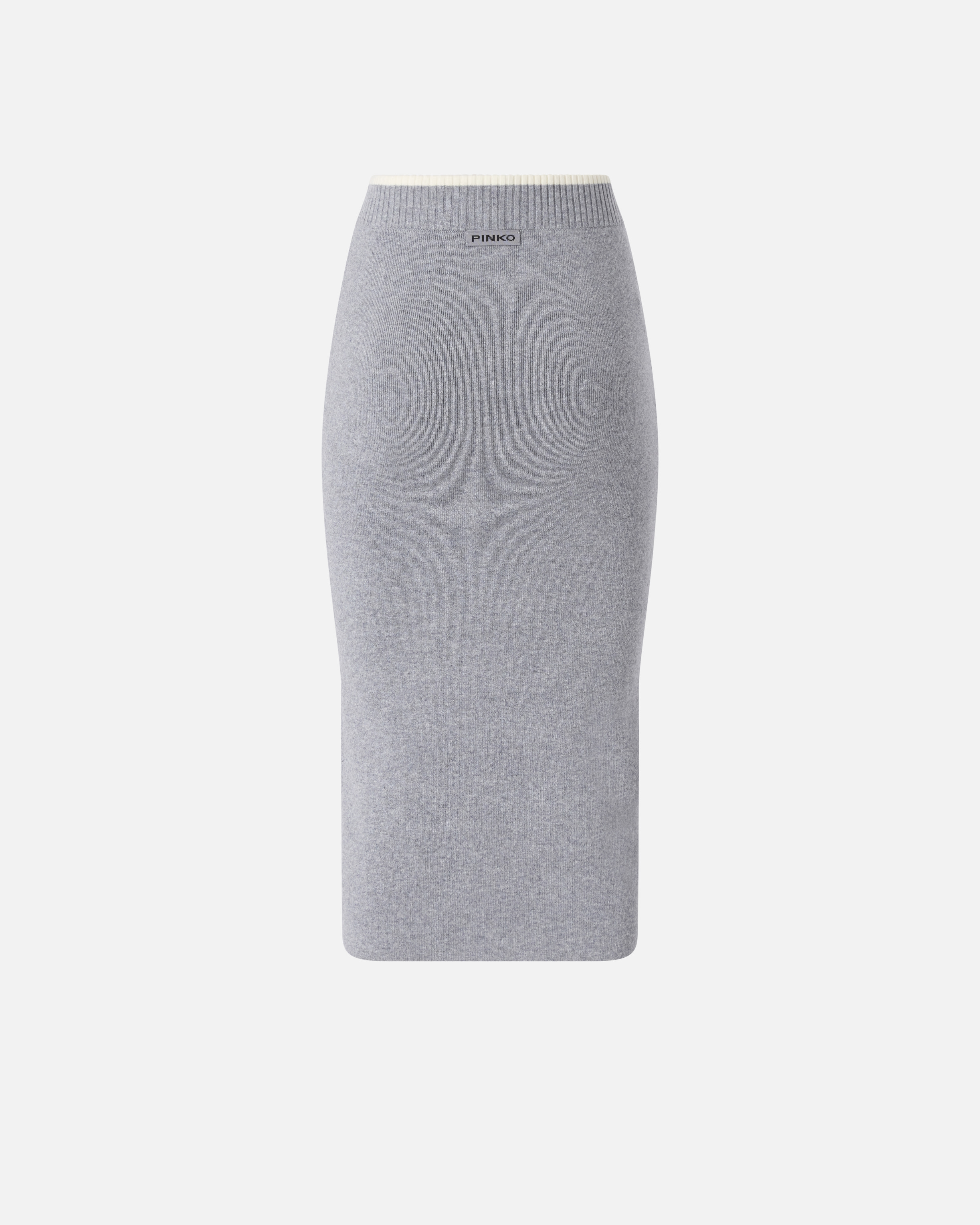 Knit pencil skirt PINKO Grey