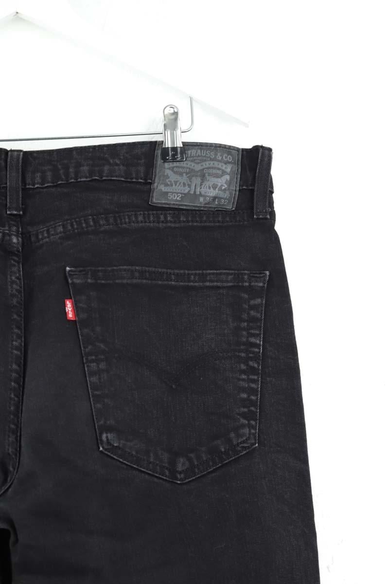 Straight Leg Jeans 502 LEVI'S - Seconde main Black