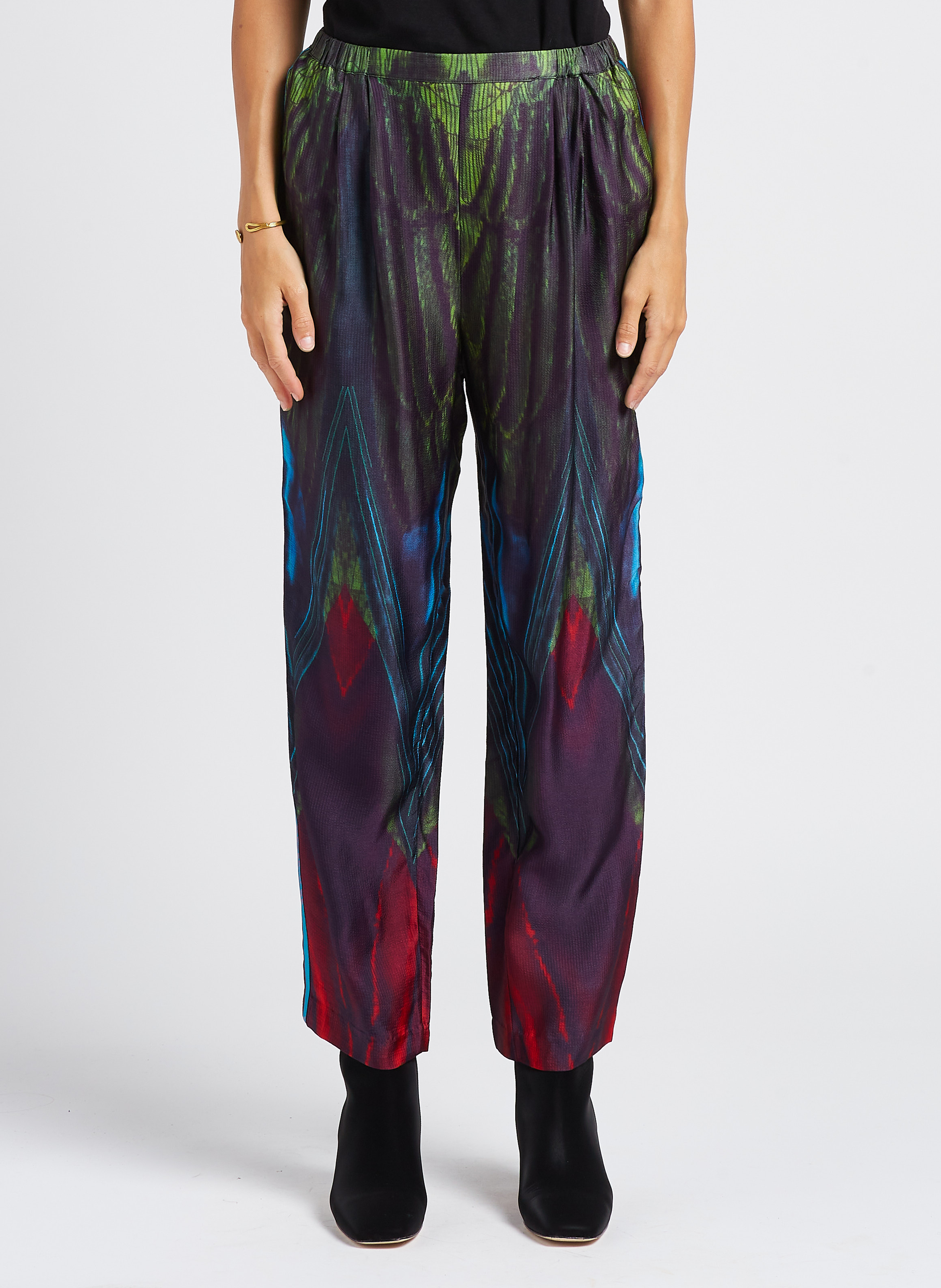 Bedruckte Taillenhose MES DEMOISELLES Mehrfarbig