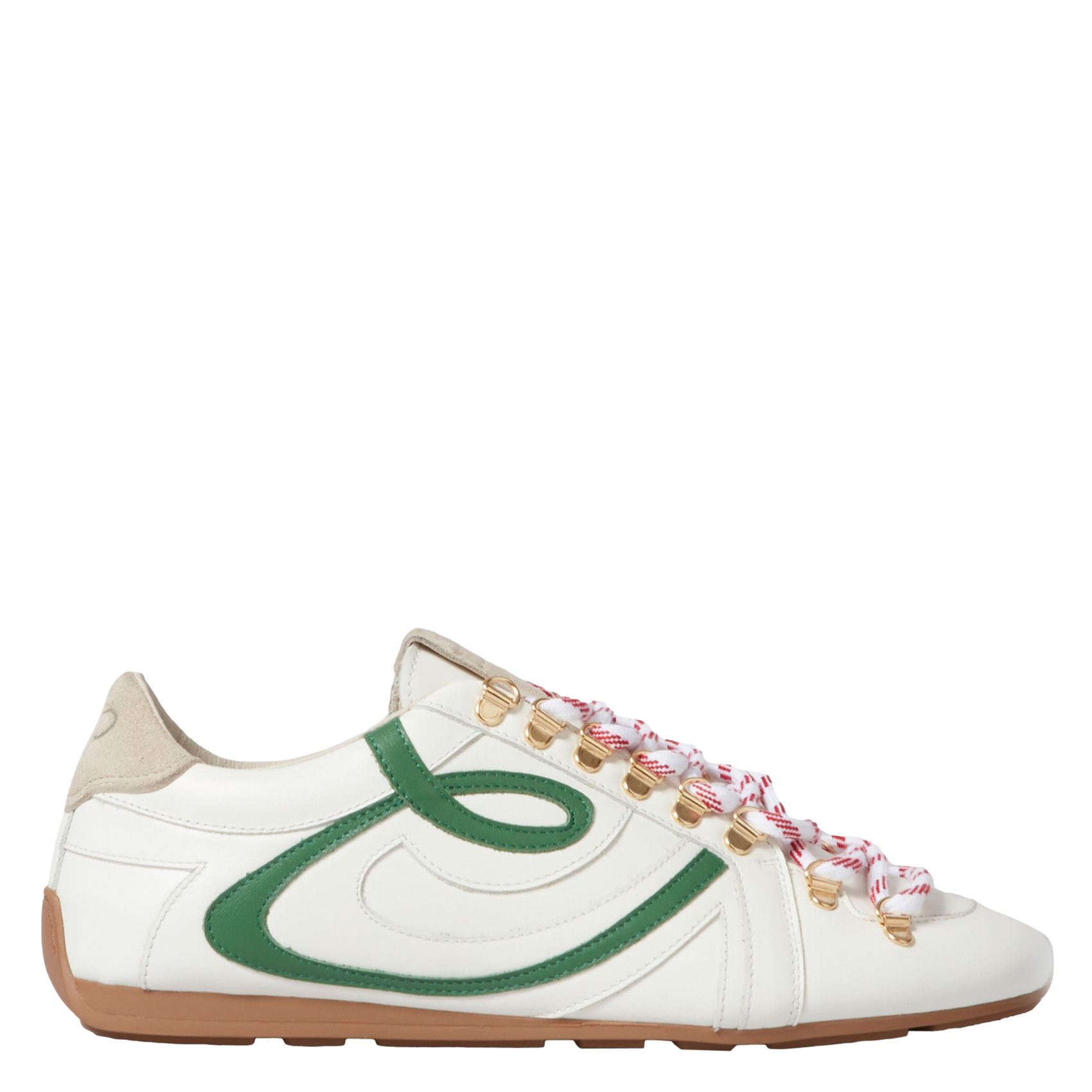 Lage sneakers met contrasterende veters van leer CLAUDIE PIERLOT Veelkleurig