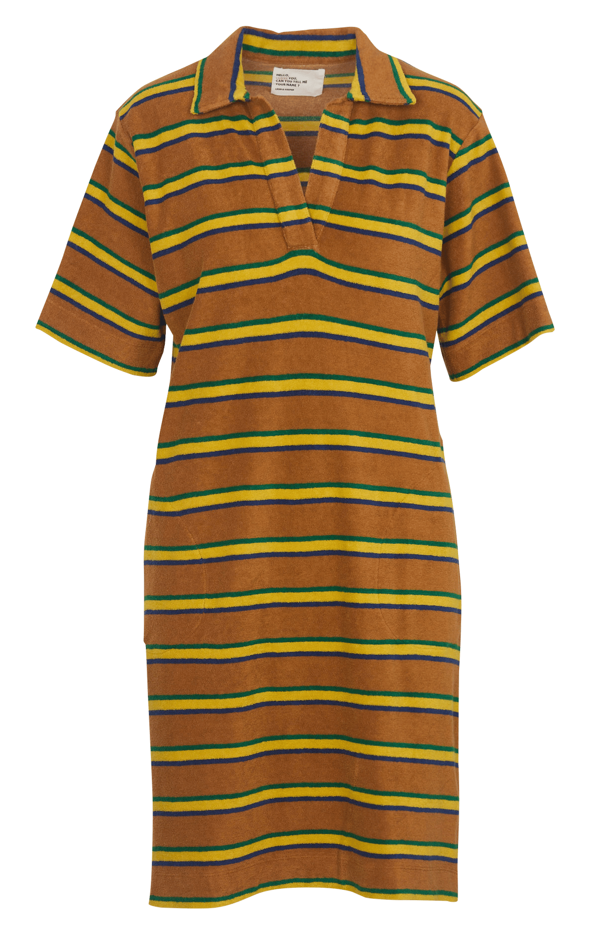 Mittellanges Bio-Baumwollkleid LEON & HARPER Grun