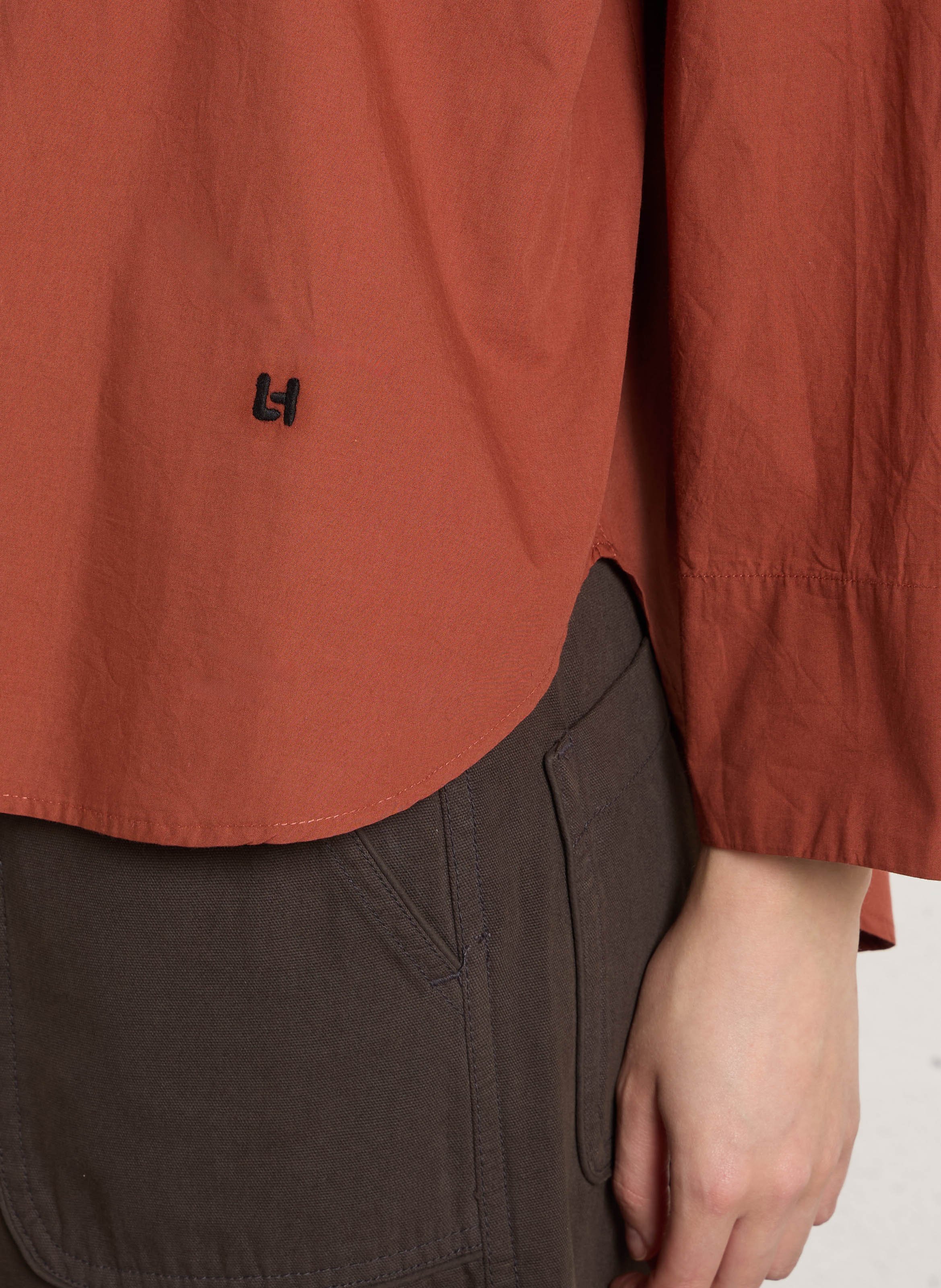 Hemd mit Hemdkragen aus Baumwolle LEON & HARPER Braun