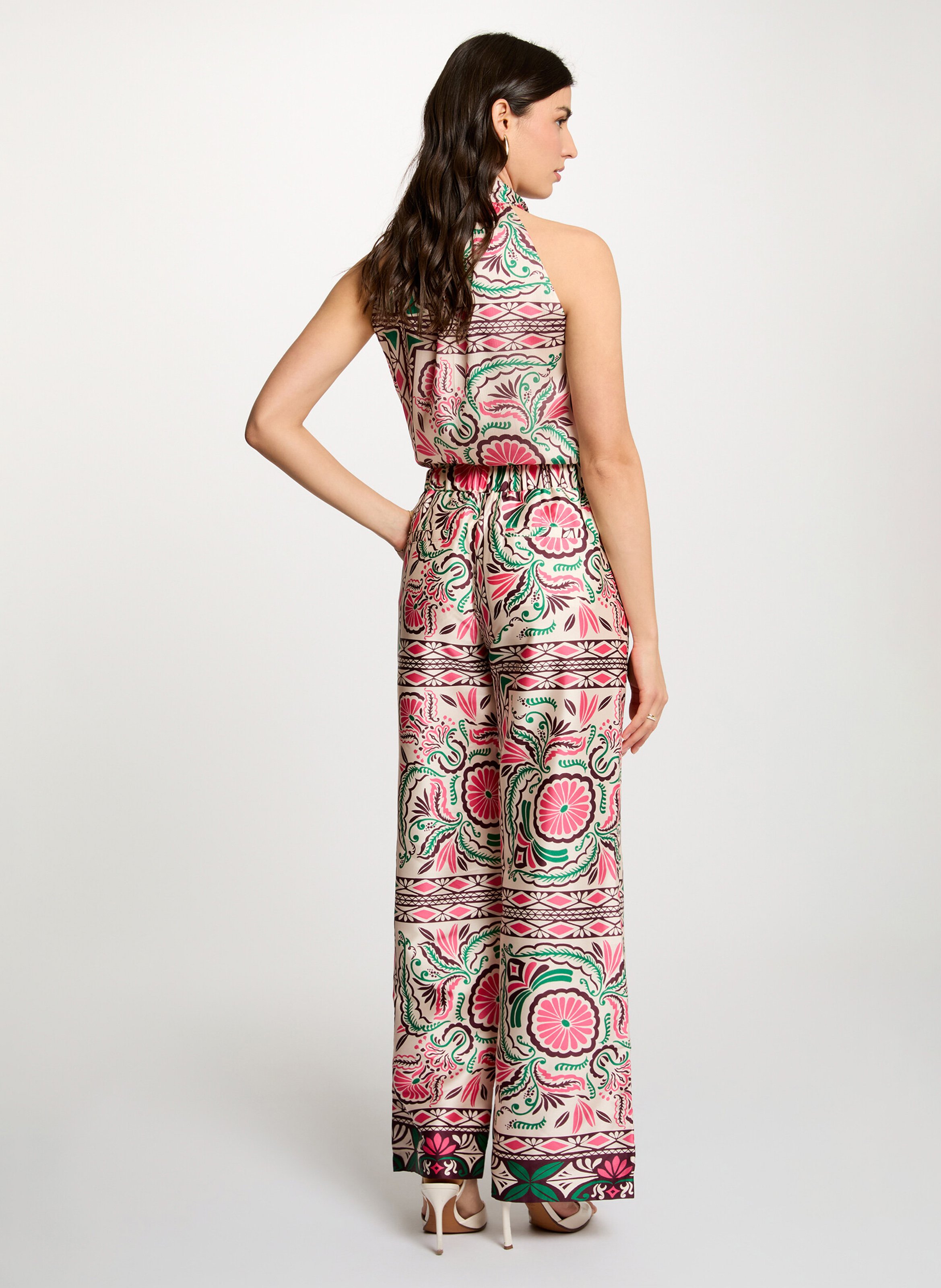 Pantalon large imprimé MORGAN Multicolore