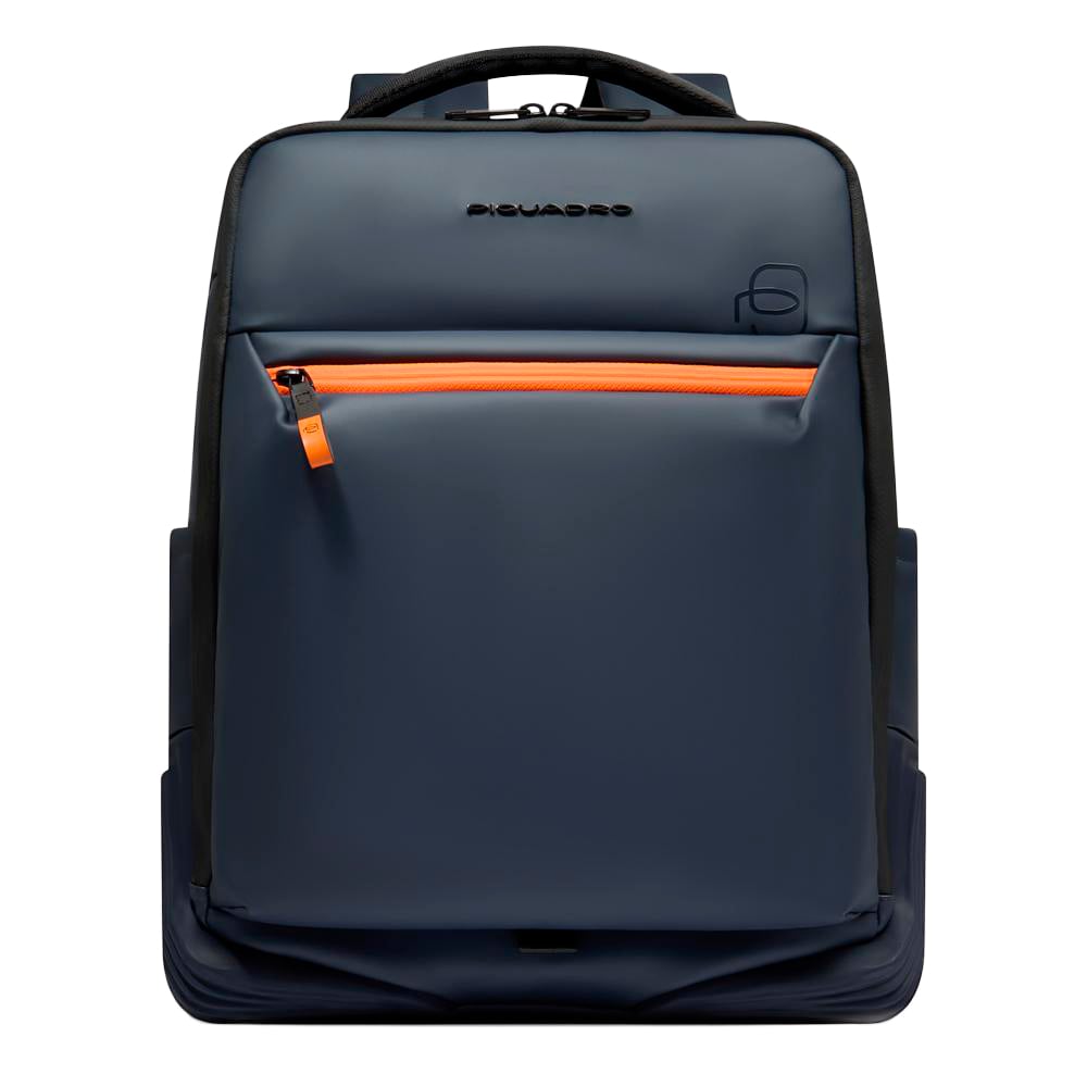 Water-repellent, expandable travel backpack PIQUADRO Blue