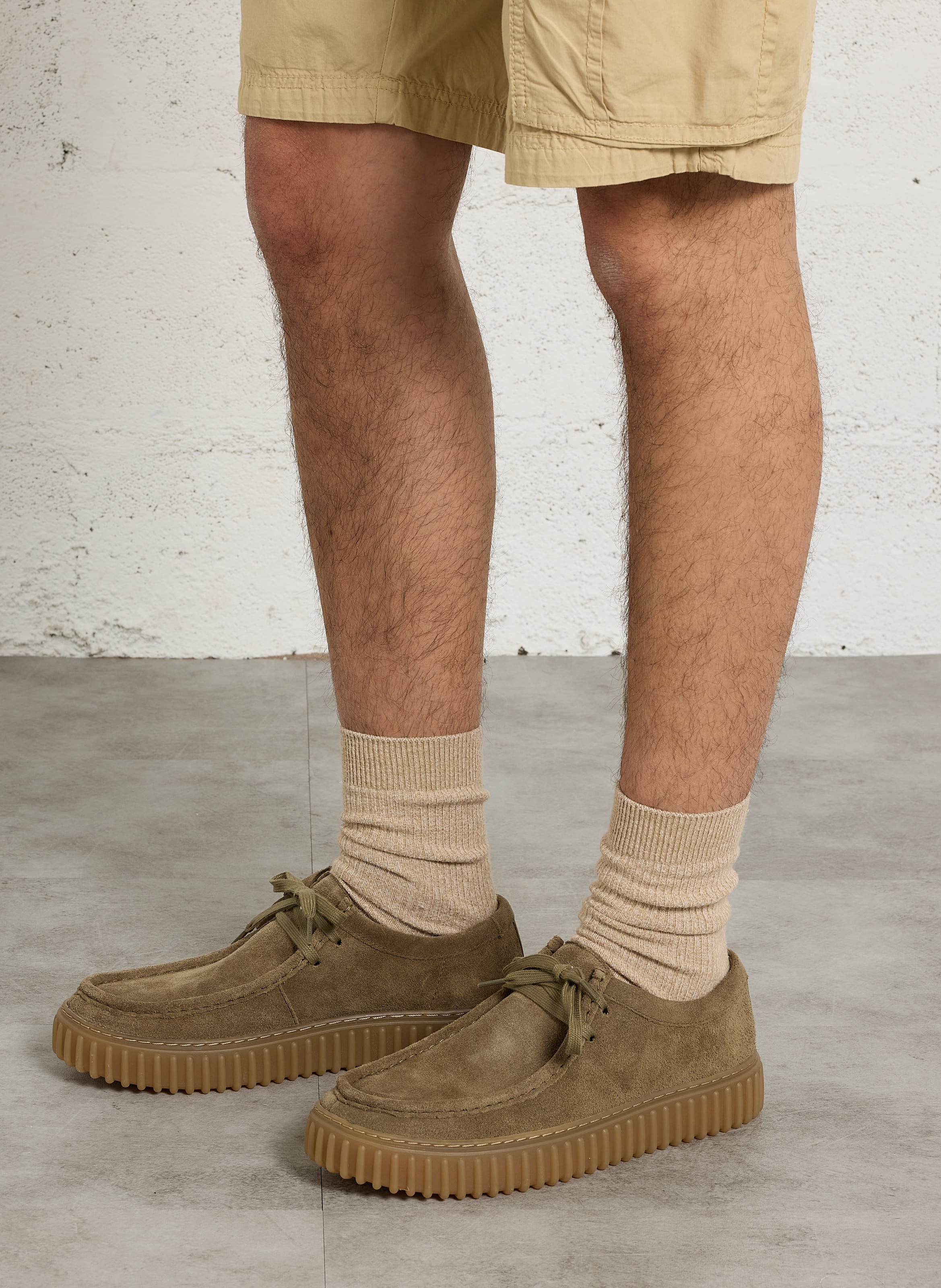 Derbies en cuir CLARKS Vert