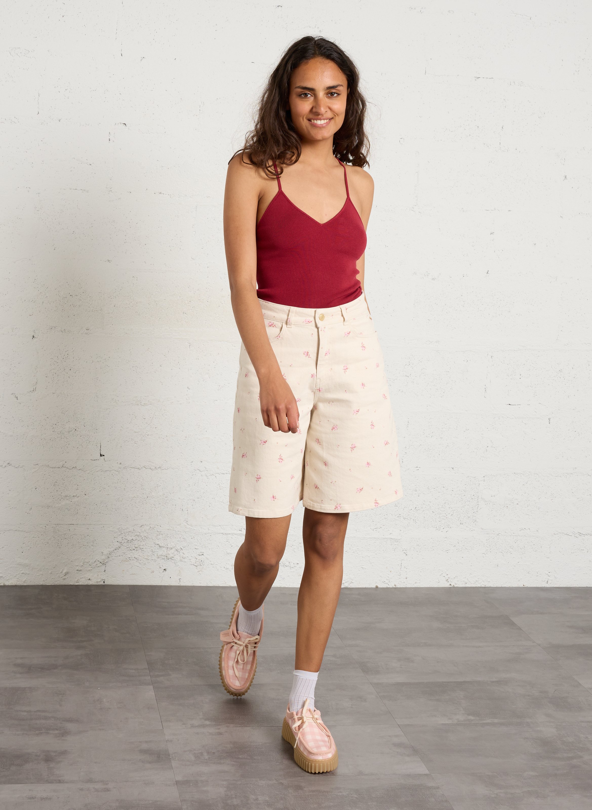 Bedruckte Leinwand-Derbys CLARKS Rosa