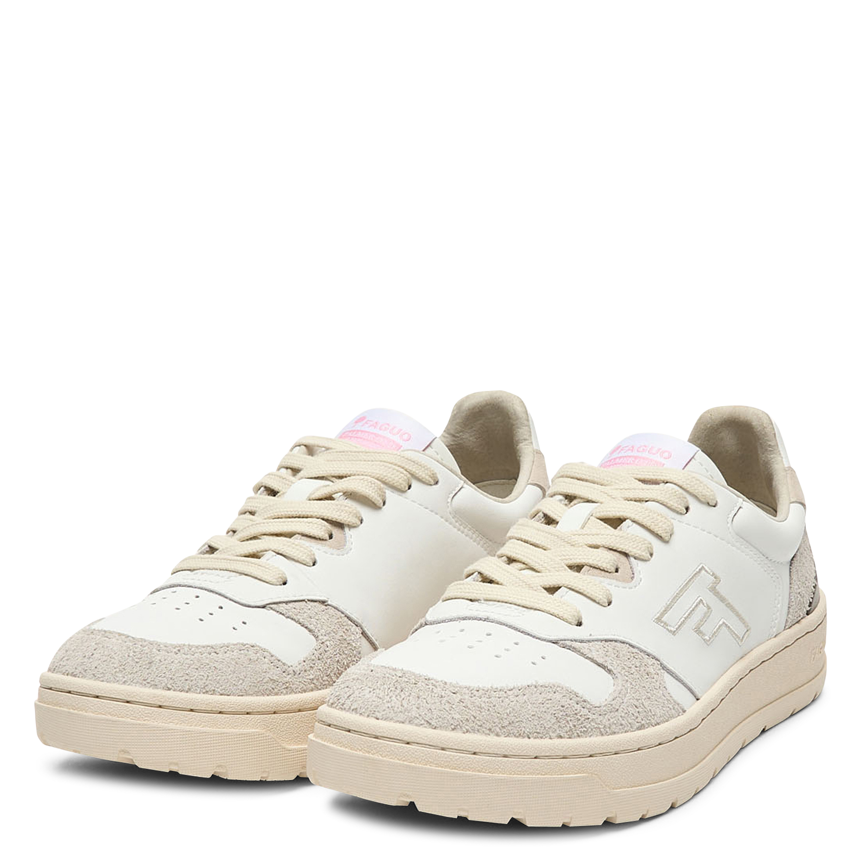 Geschnürte Ledersneaker | Weiss FAGUO Herren