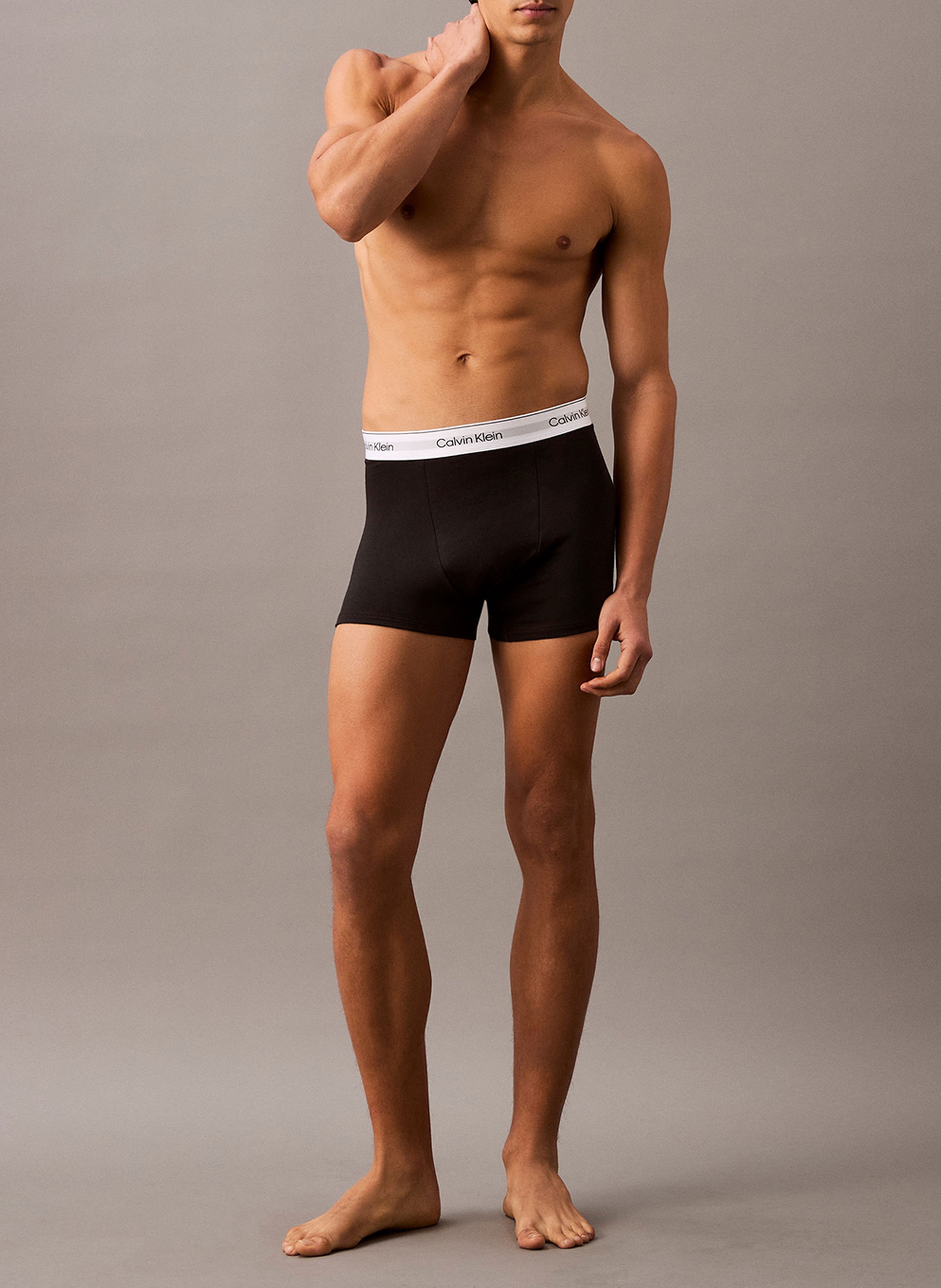 Lot de 3 boxers en coton mélangé CALVIN KLEIN UNDERWEAR Noir