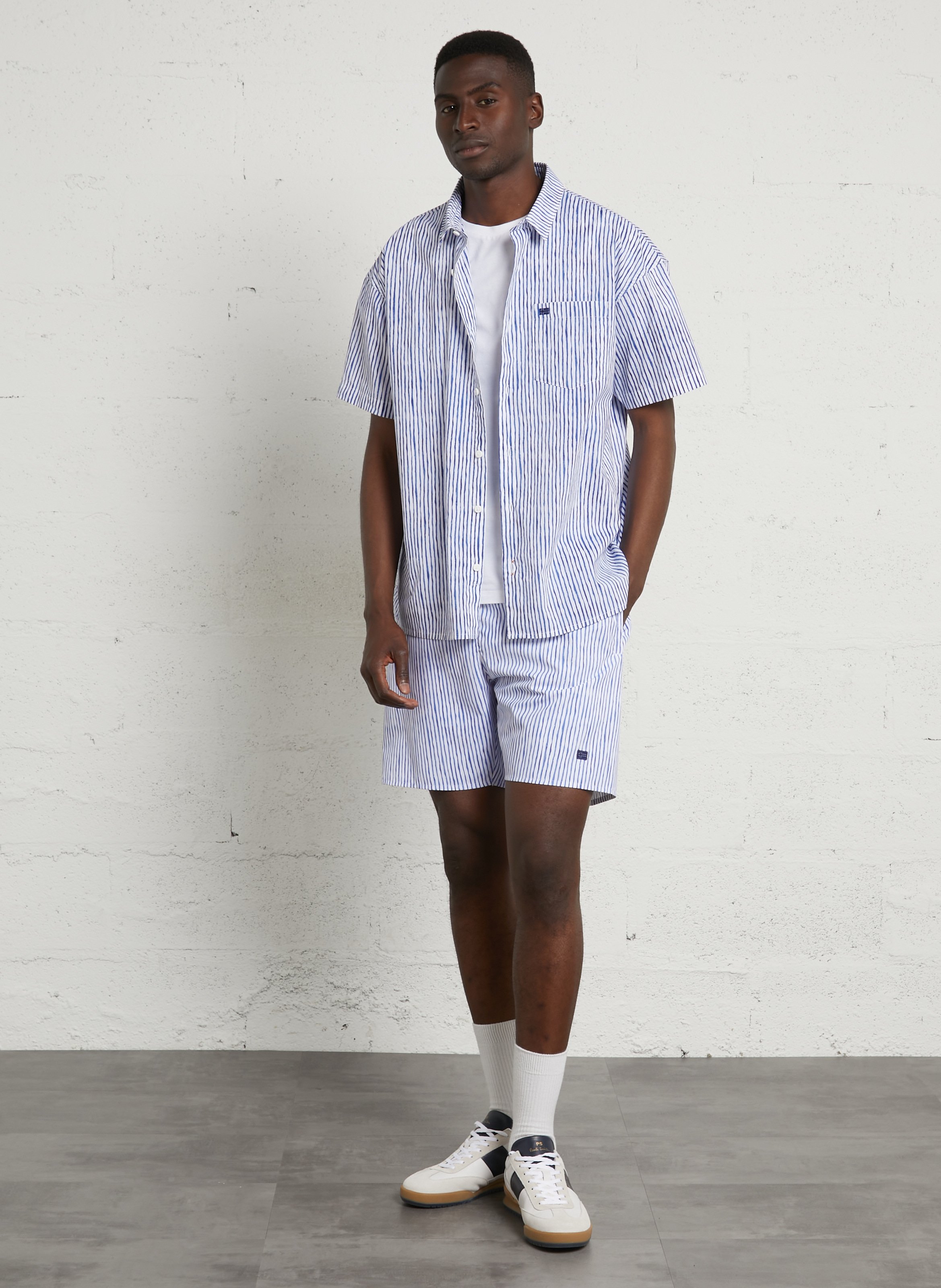 Chemise oversize en coton NAPAPIJRI Bleu