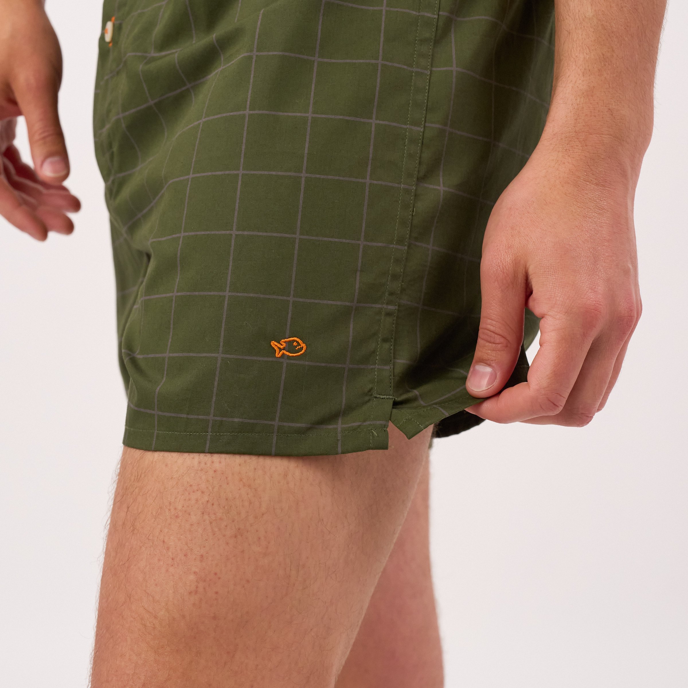 Organic cotton boxer shorts BILLYBELT Green