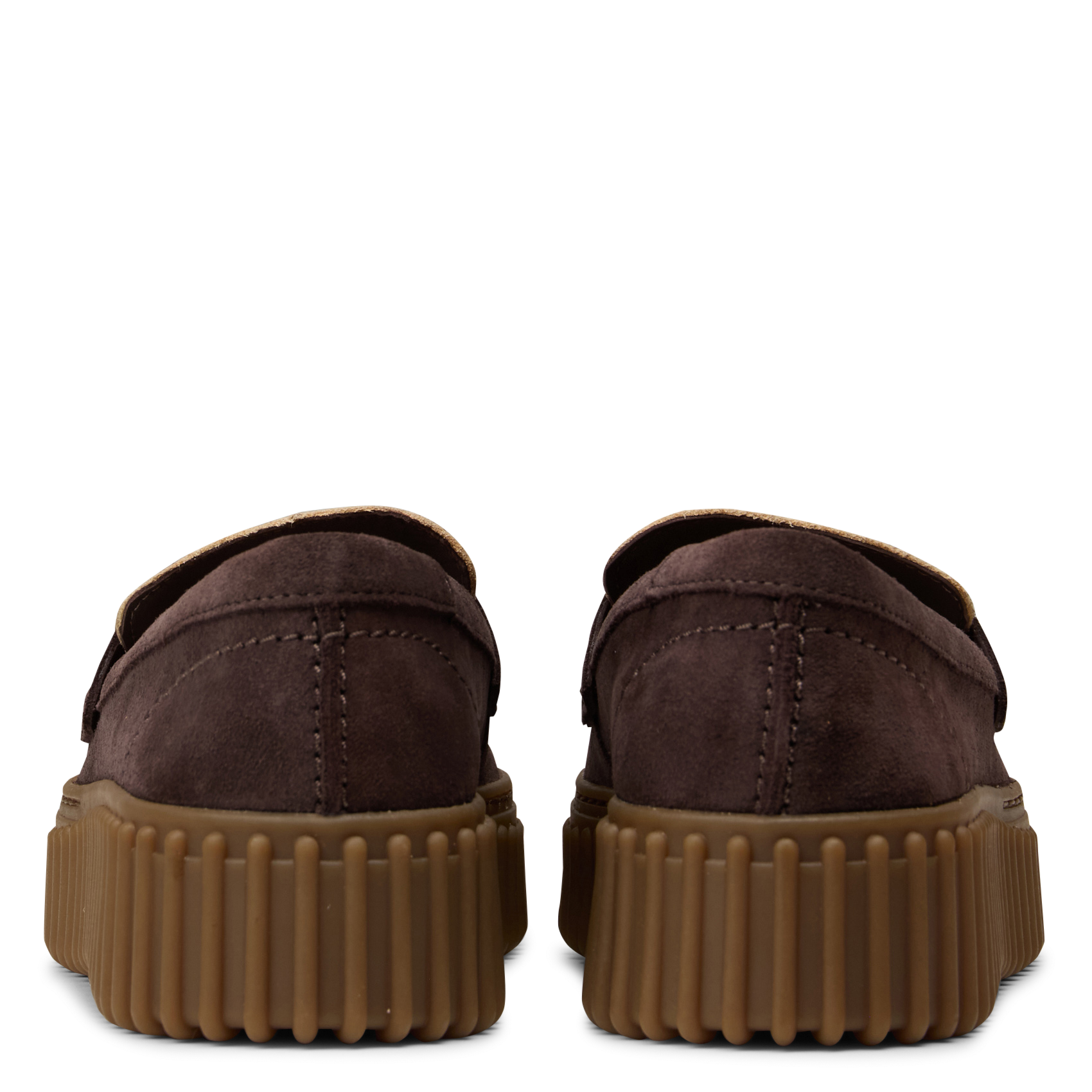 Kuhmuster-Ledermokassins CLARKS Braun