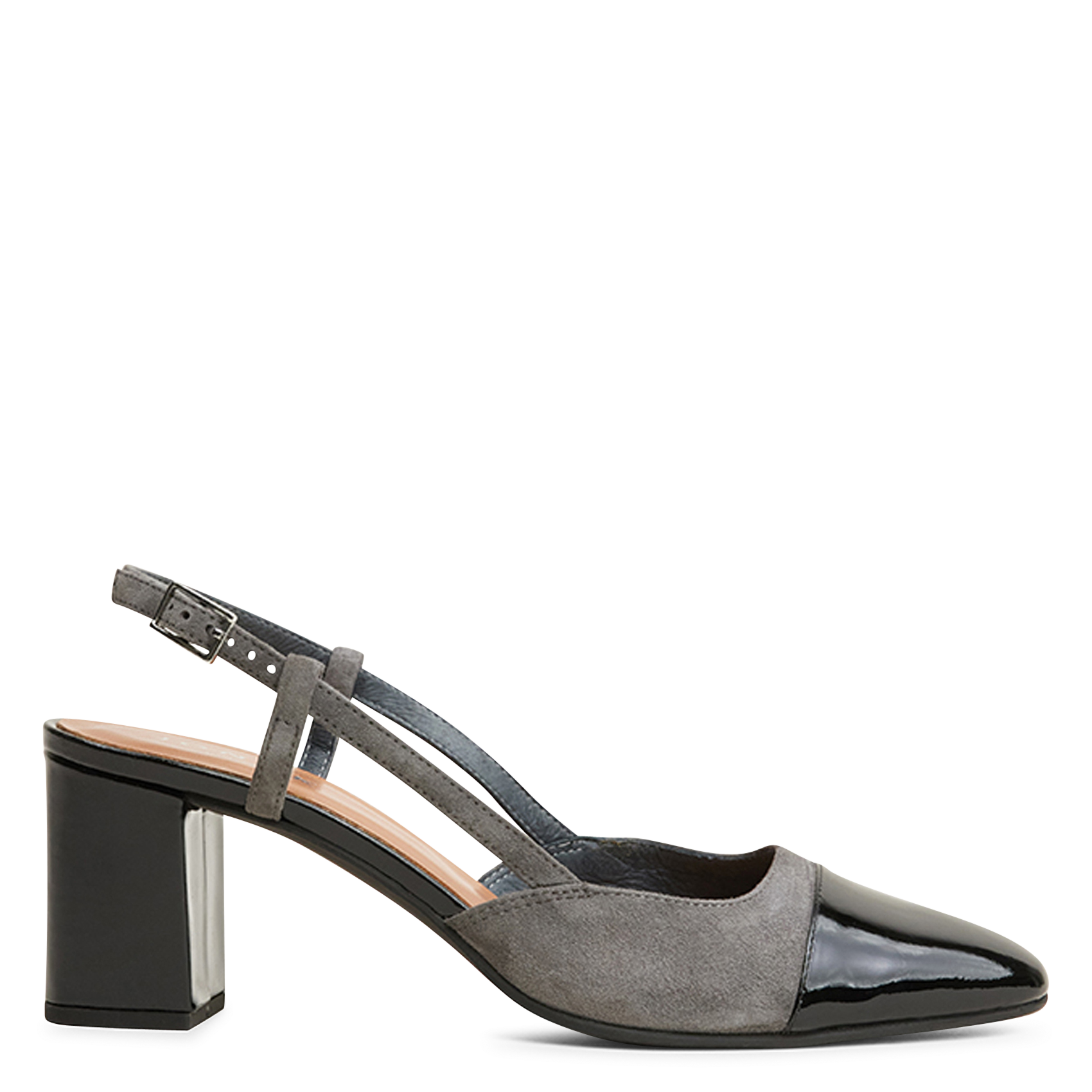 Slingbacks aus zweifarbigem Leder JONAK