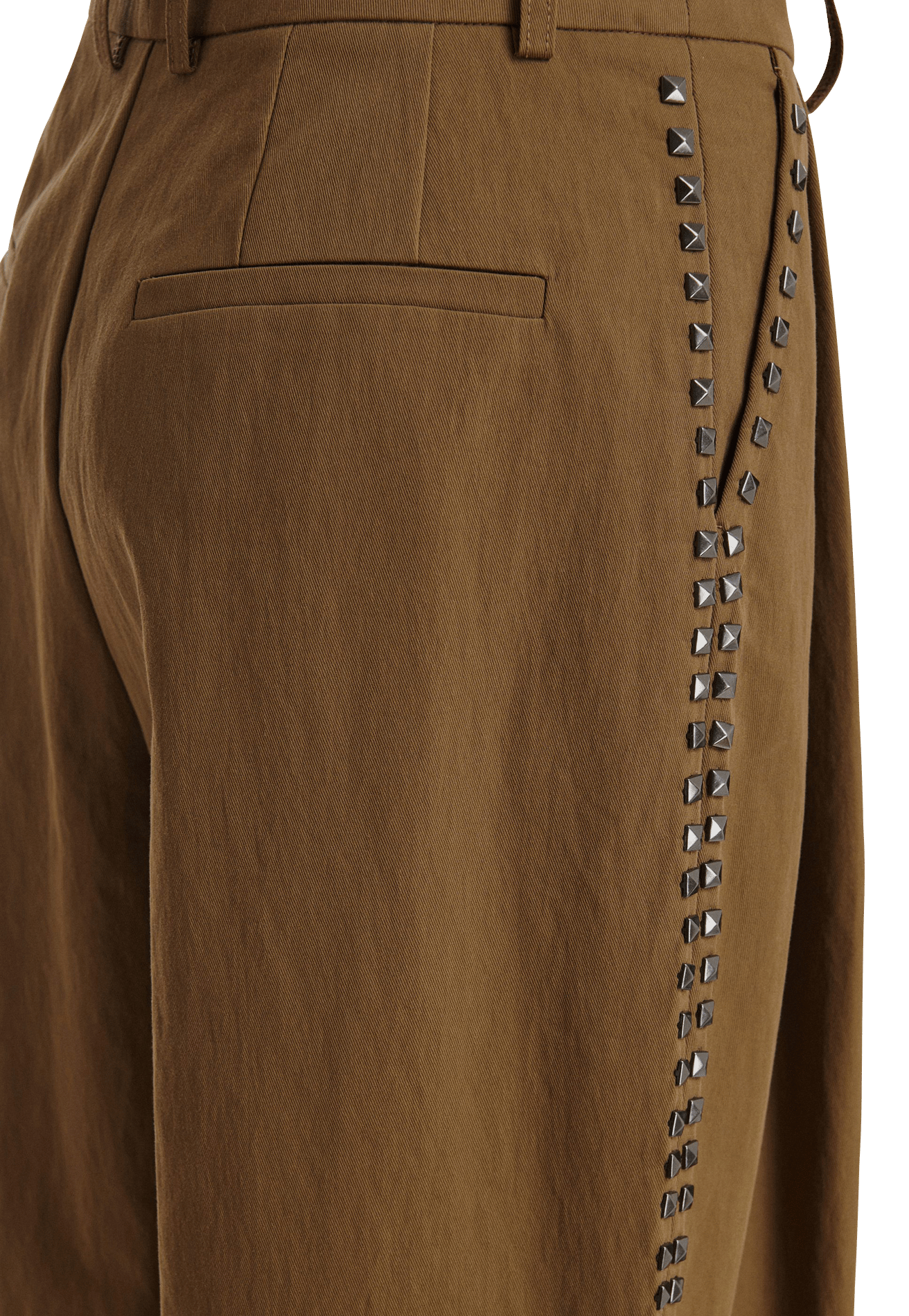 Pantalón ancho adornado con tachuelas ESSENTIEL ANTWERP Marron