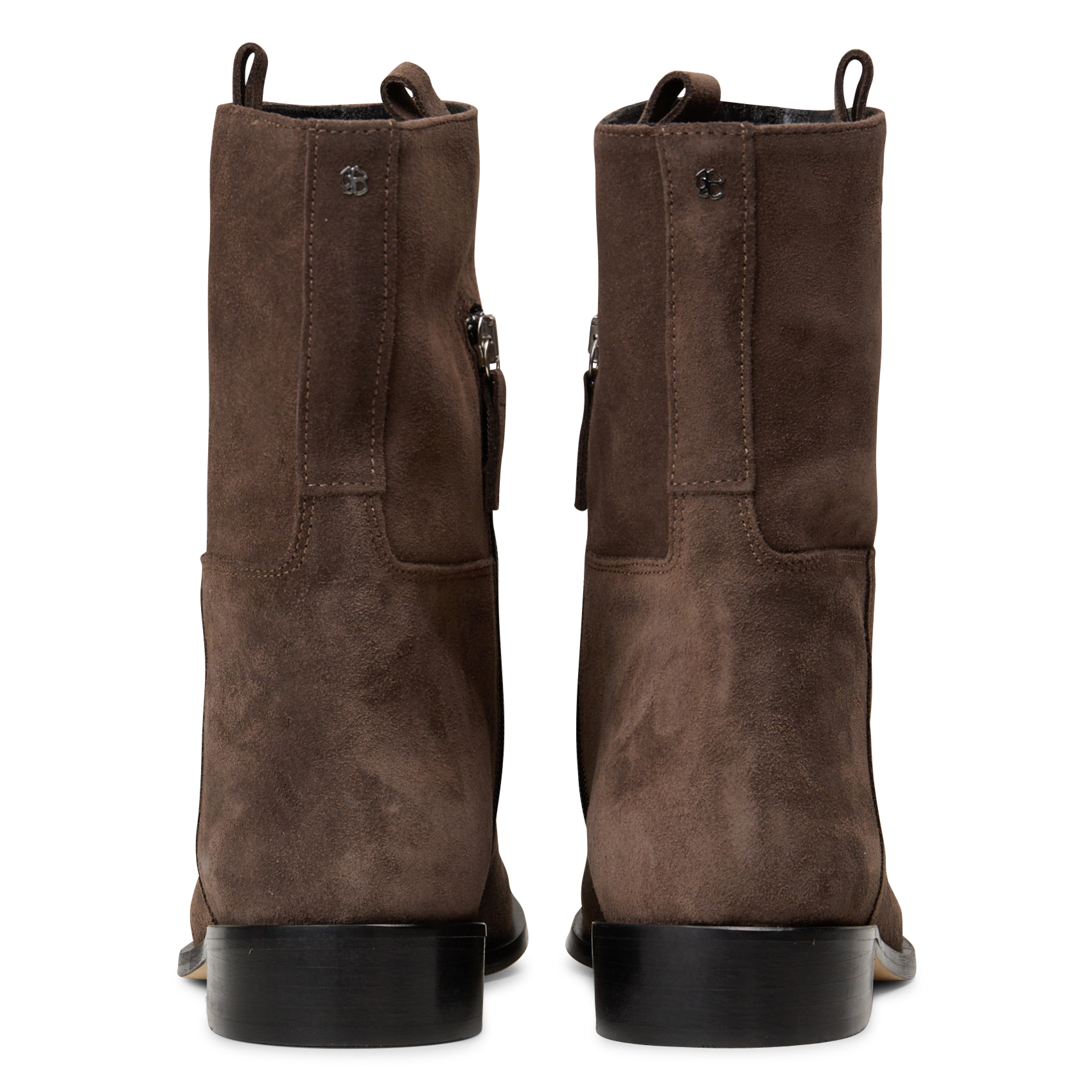 Bottines en cuir suédé ODARE Marron
