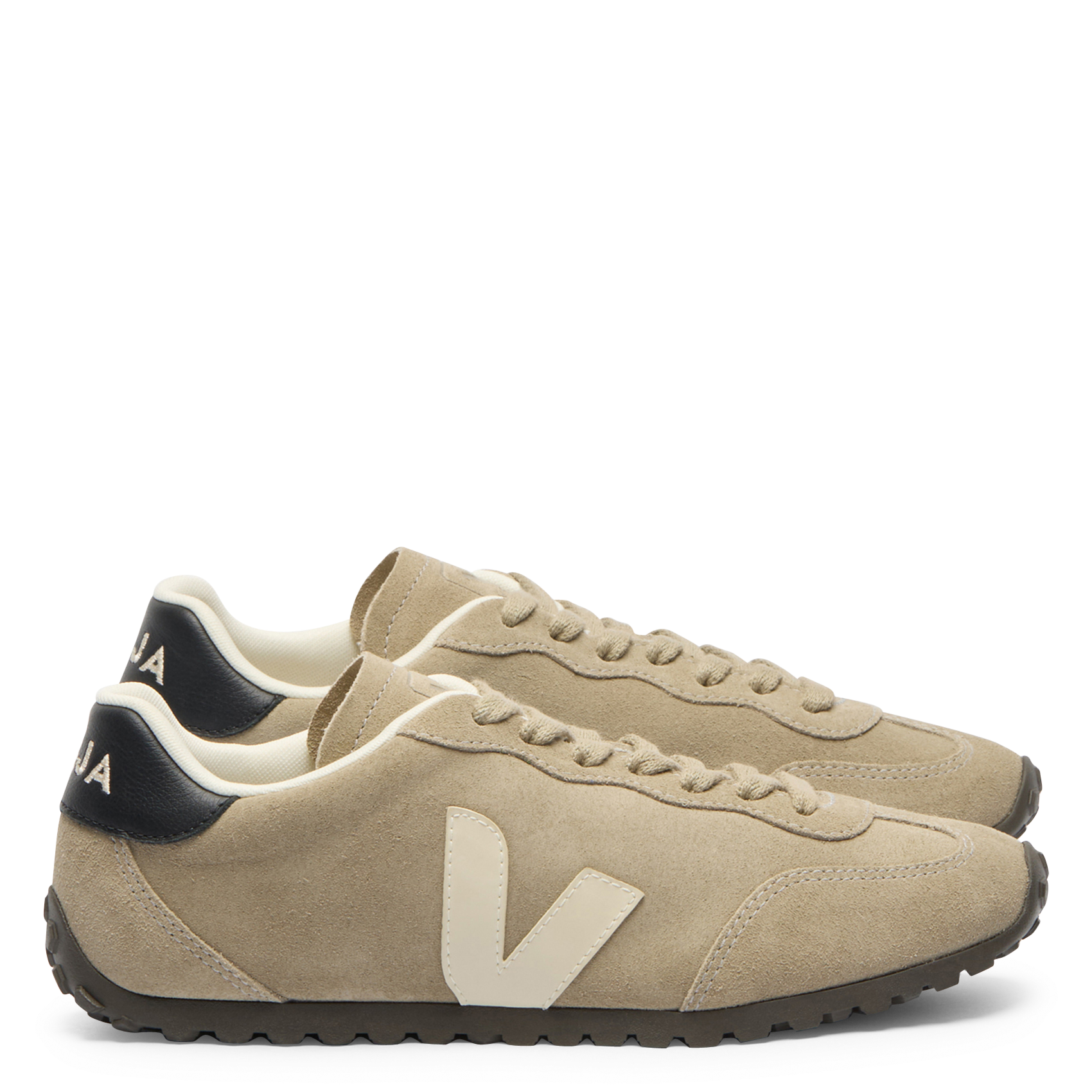Leather low-top sneakers VEJA Beige