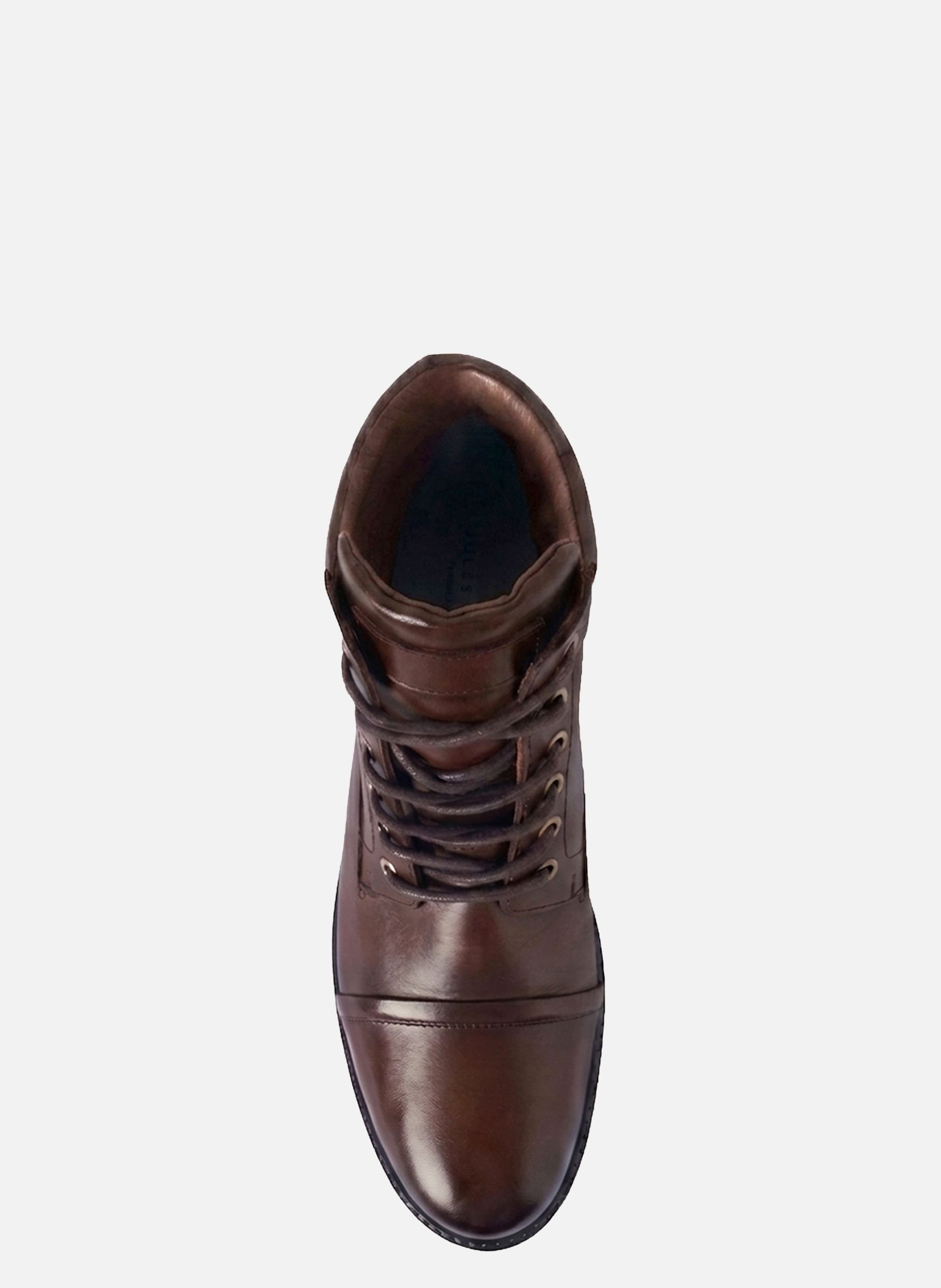 Boots rangers elliot cuir JULES & JENN Marron