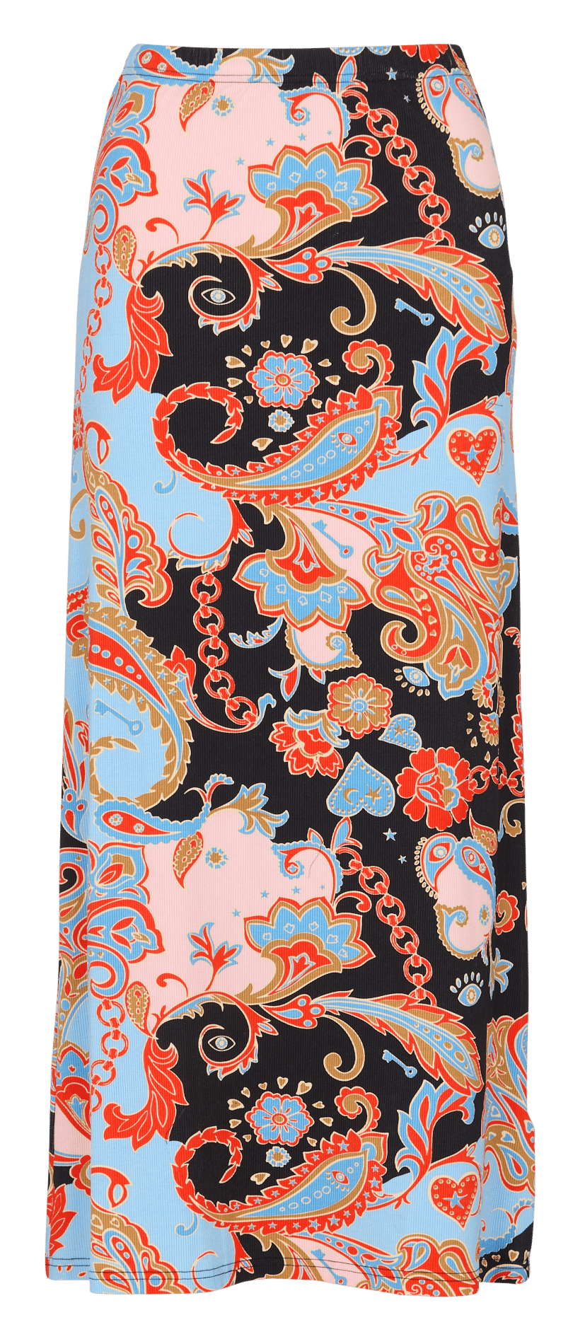 Lange rok met print NEVER FULLY DRESSED Zwart