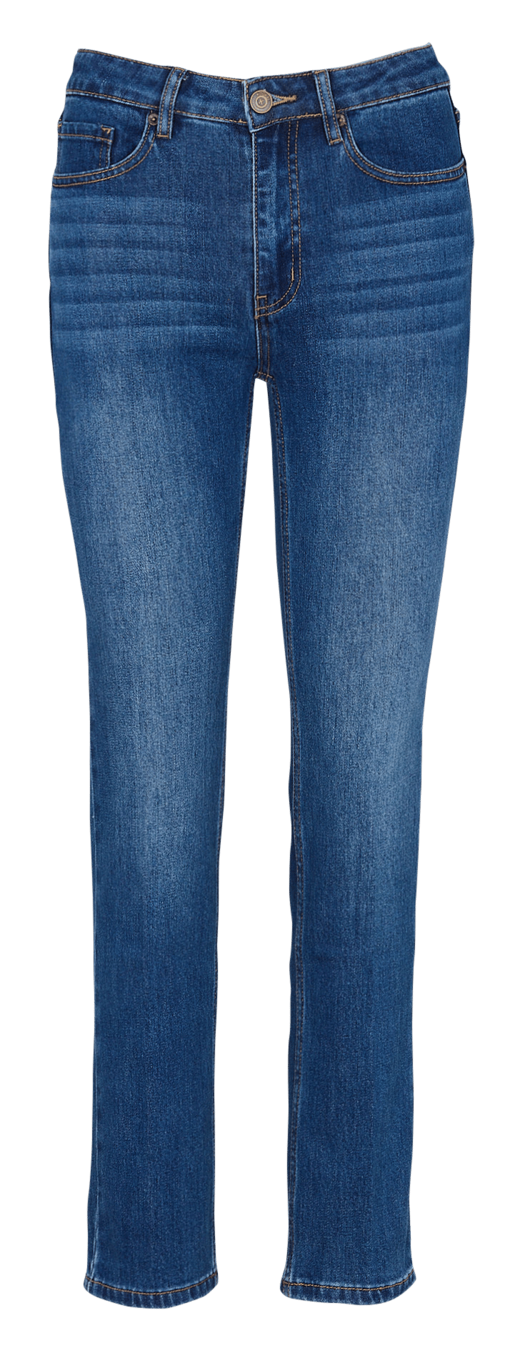 Straight-fit jeans van katoenmix KOOKAI Blauw