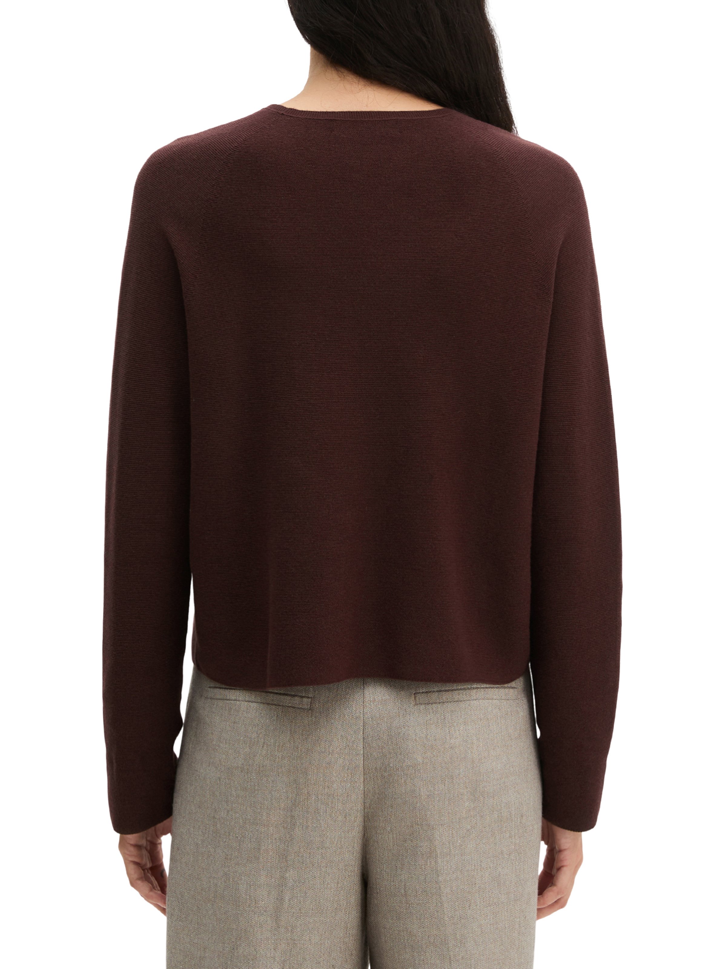 Baumwollpullover mit V-Ausschnitt MARC O'POLO Rot