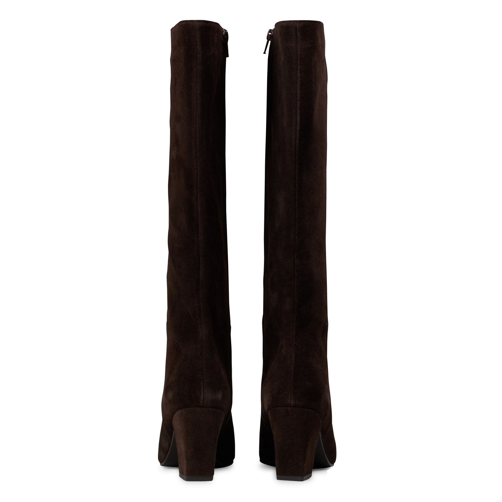 Bottes en cuir suédé MAISON 123 Marron
