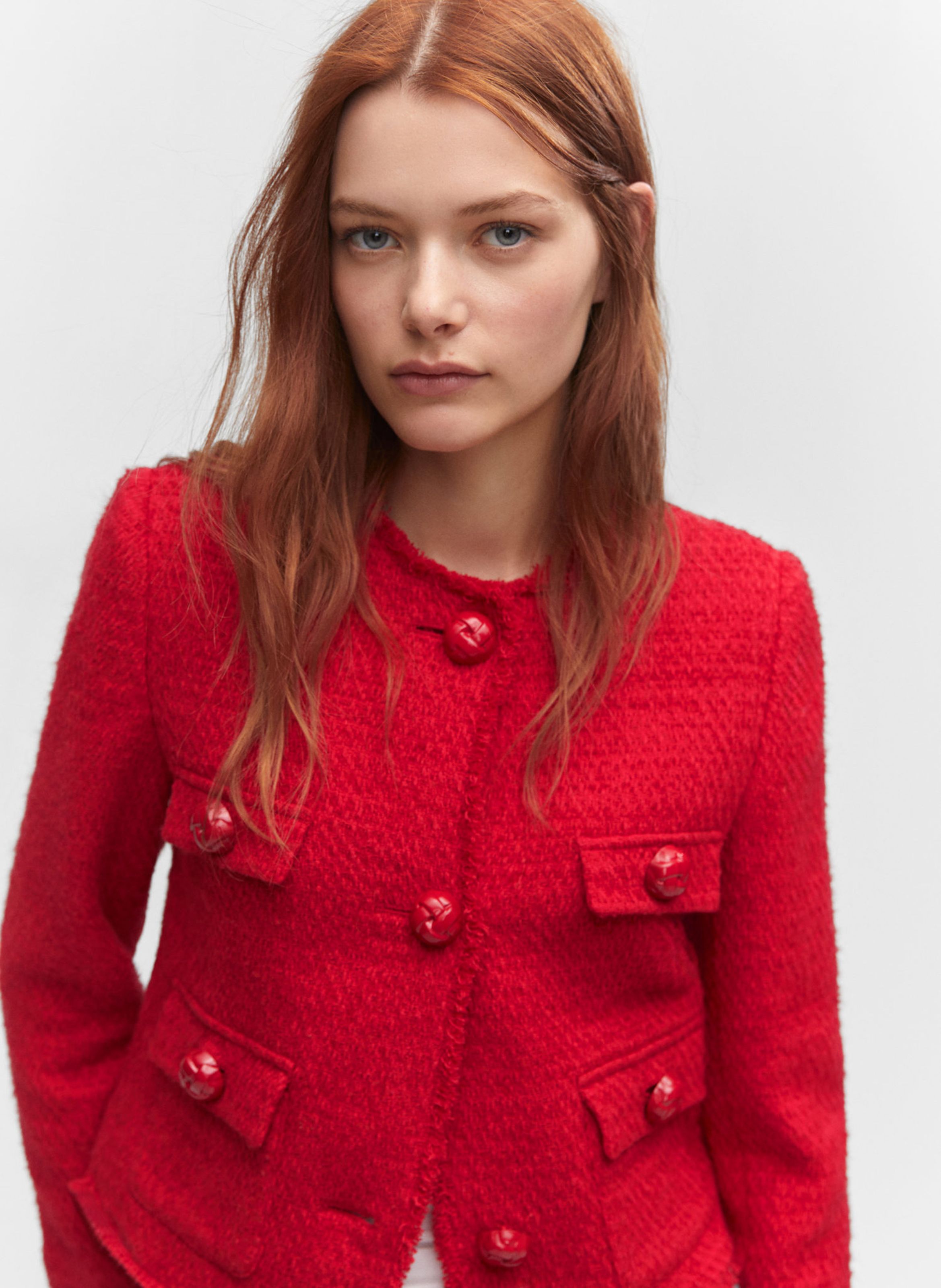 Mango 2025 veste rouge