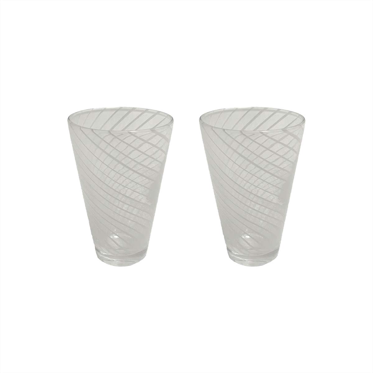 Set of 2 glass glasses OYOY LIVING DESIGN