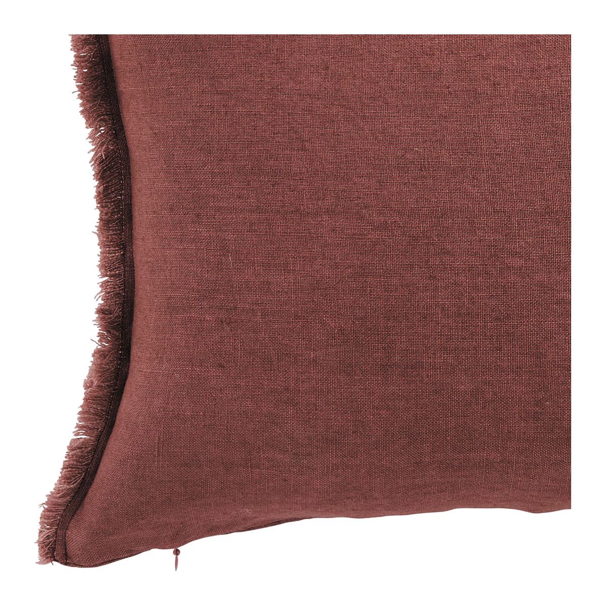 Chloé washed linen cushion cover - Celadon - 50 x 50 cm BLANC D'IVOIRE Red