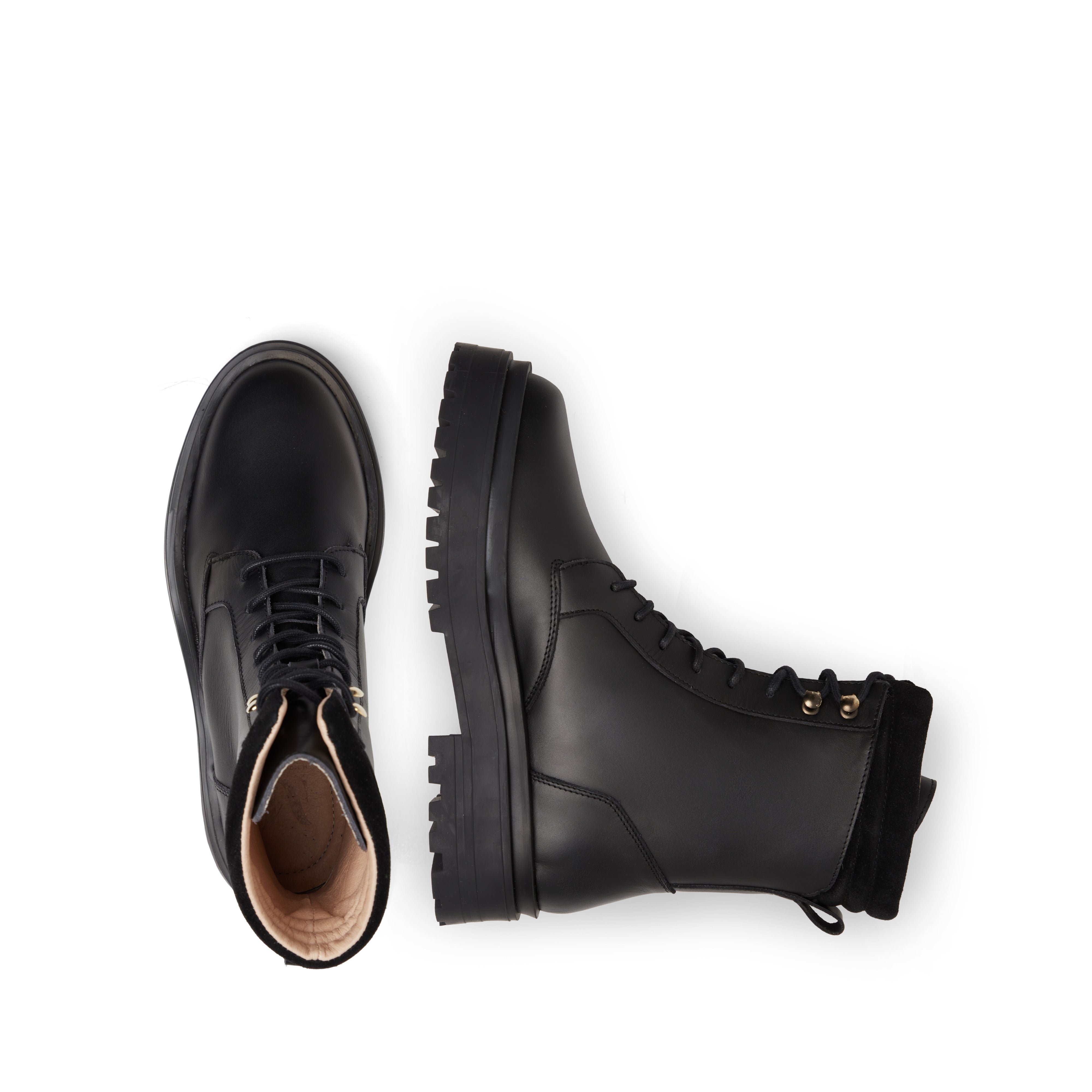 Lace-up ankle boots ODAJE EX. M.MOUSTACHE Black
