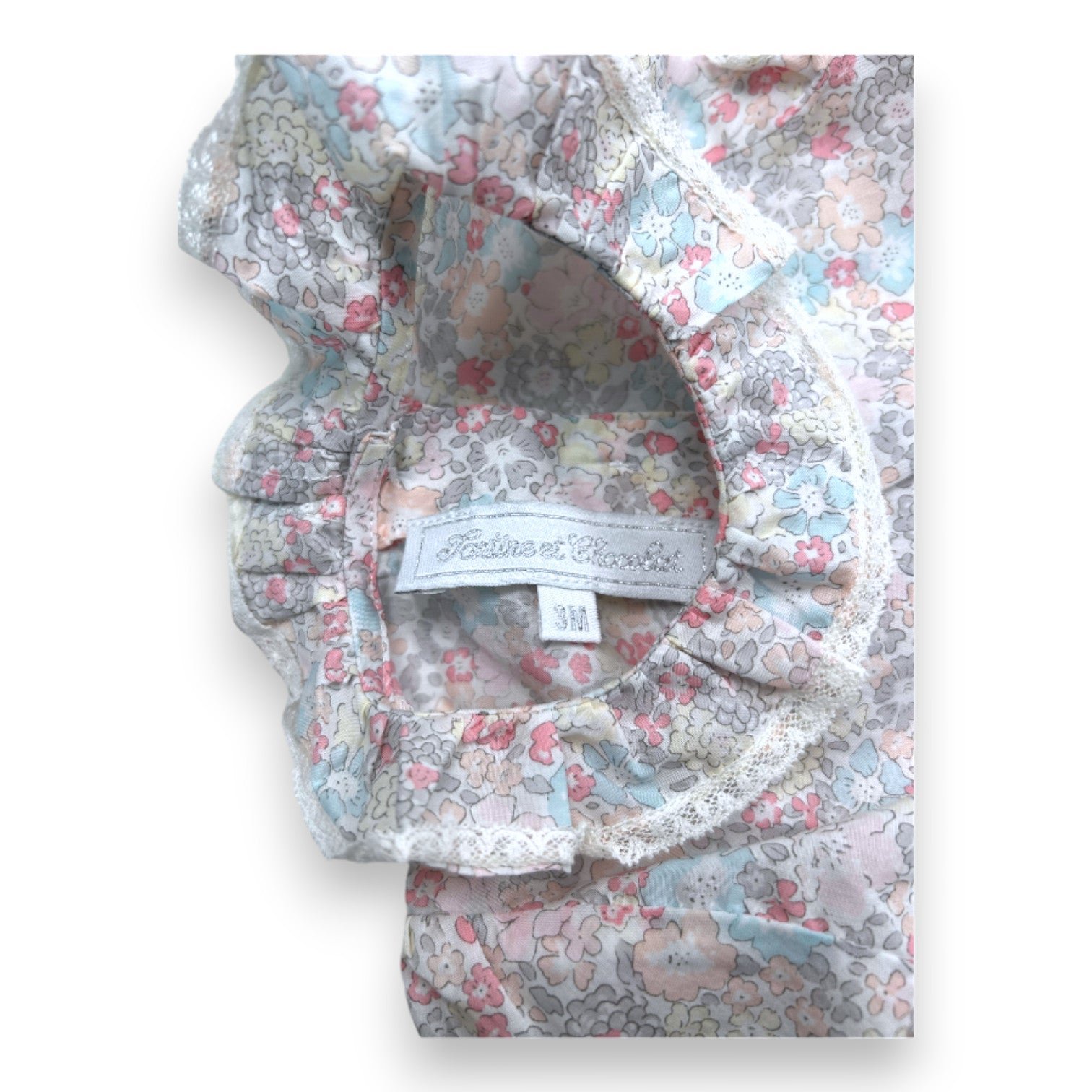 Pink baby blouse - 3 months TARTINE ET CHOCOLAT - seconde-main Pink