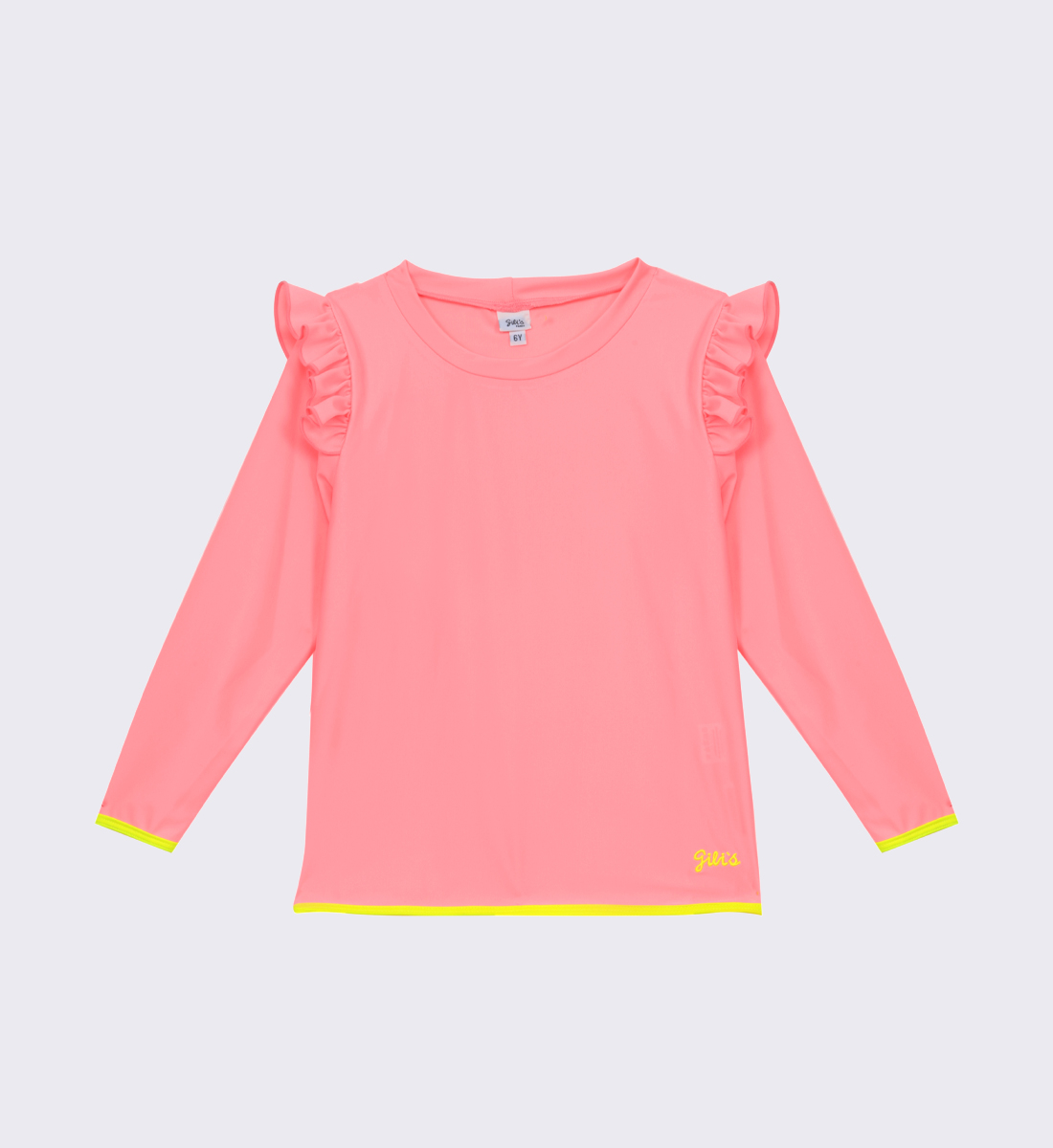 Girl's UV protection top - neon GILI'S Pink