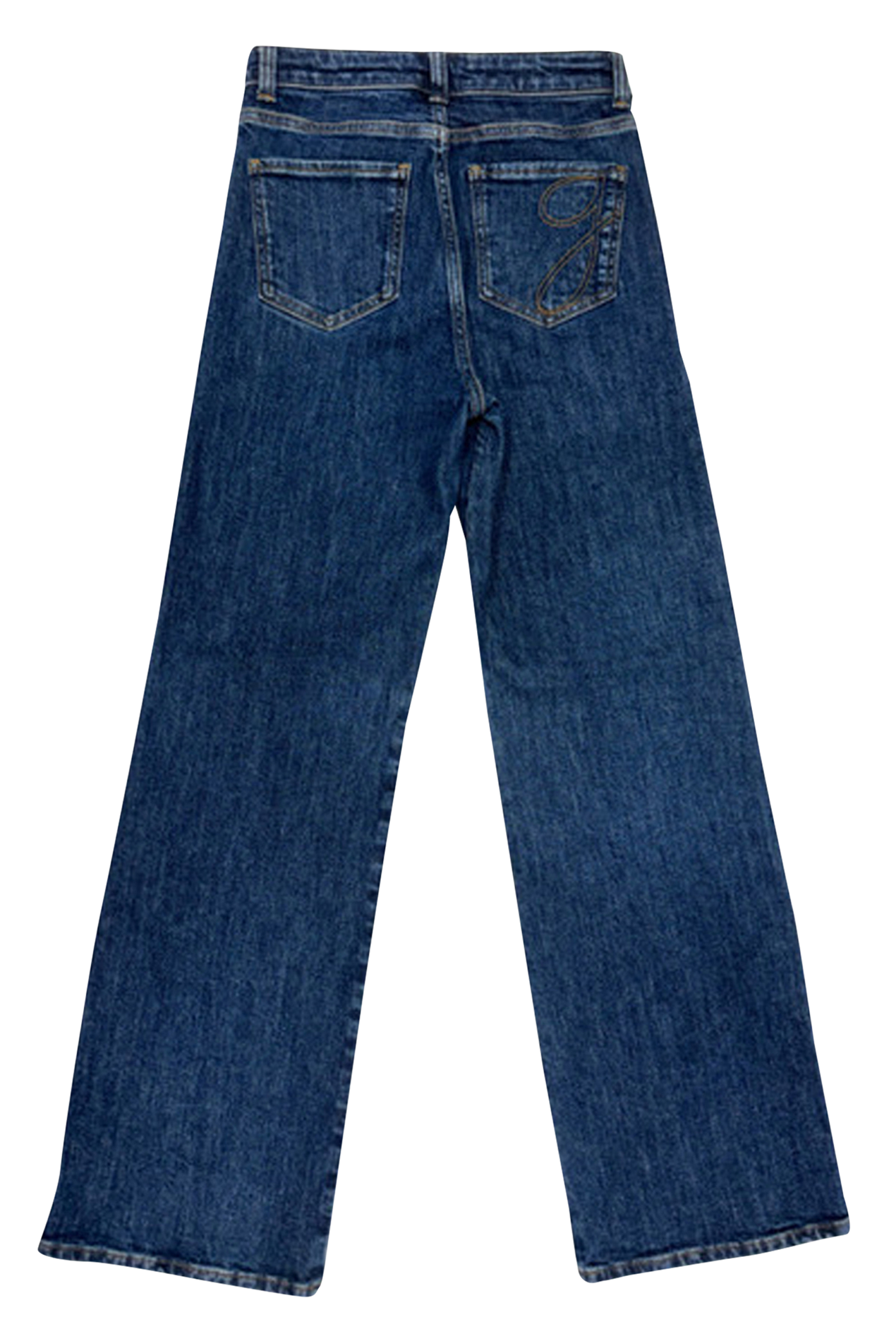 Cotton-blend straight jeans GRACE ET MILA Blue