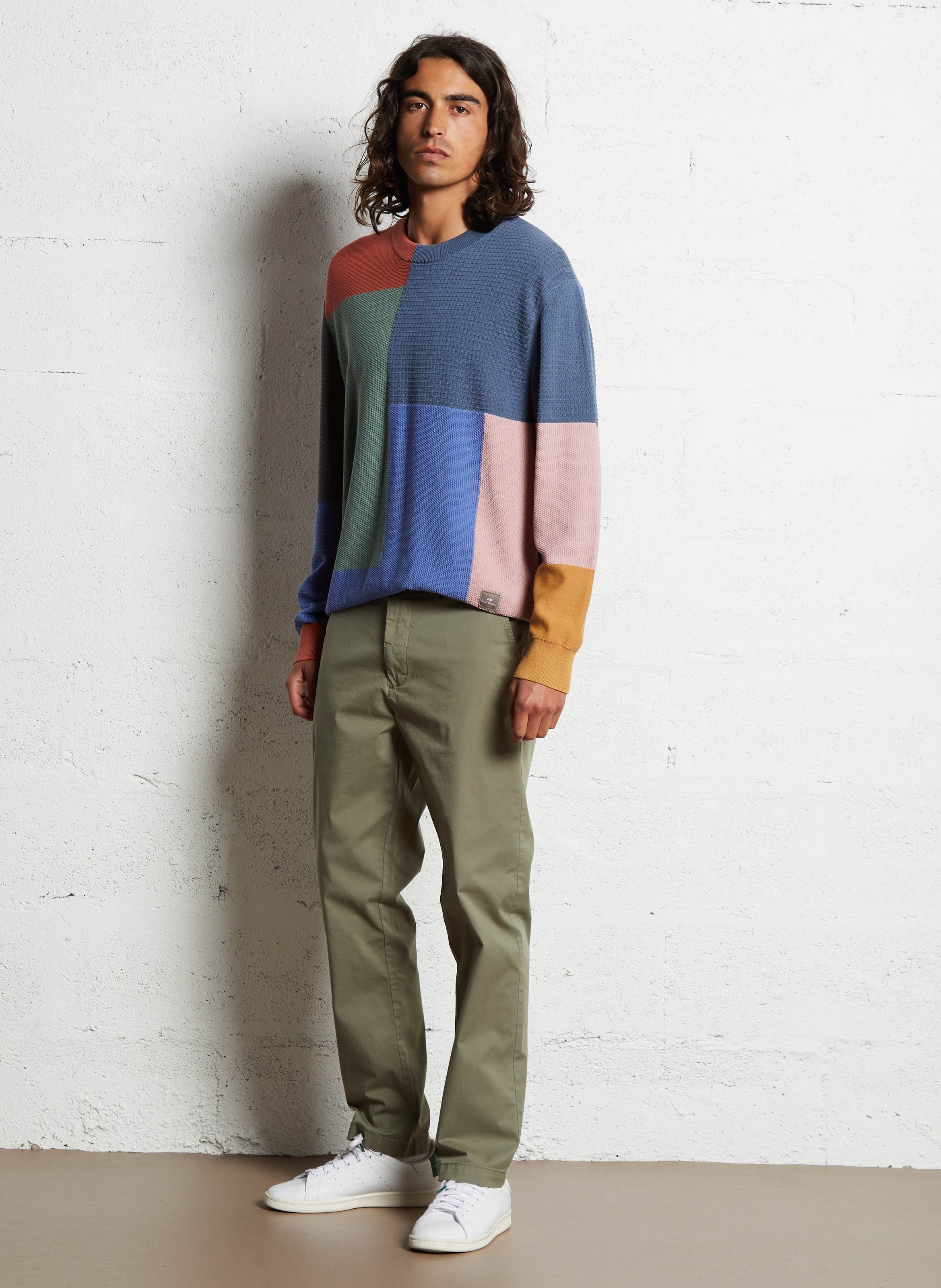 Oversized organic cotton sweater PAUL SMITH Multicolored