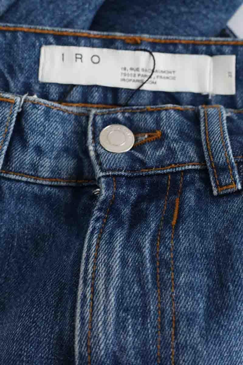 Cotton straight jeans IRO - Seconde Main Blue