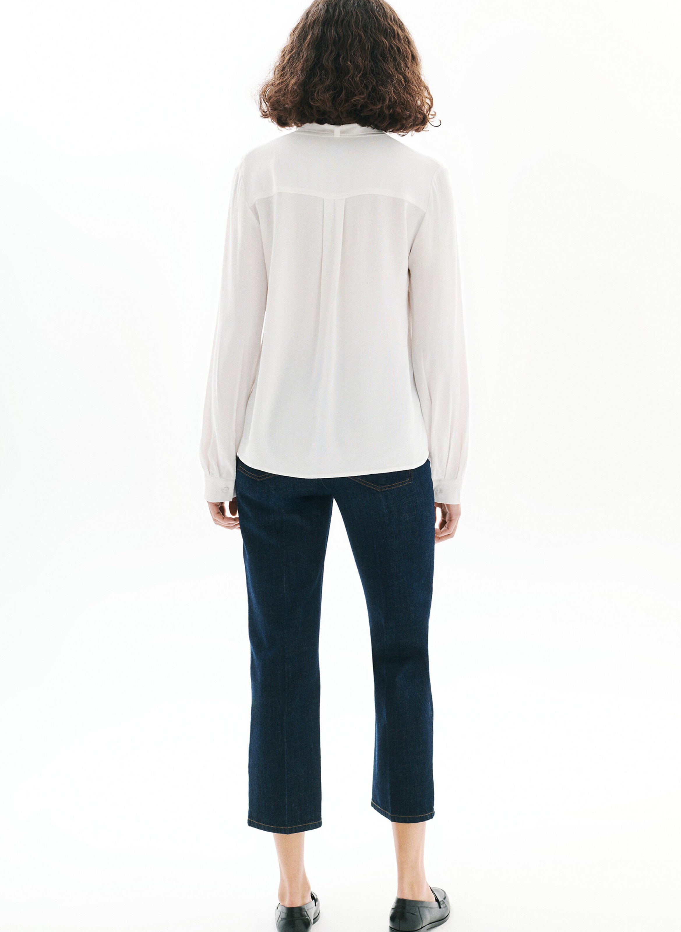 Blouse col V CAROLL Beige