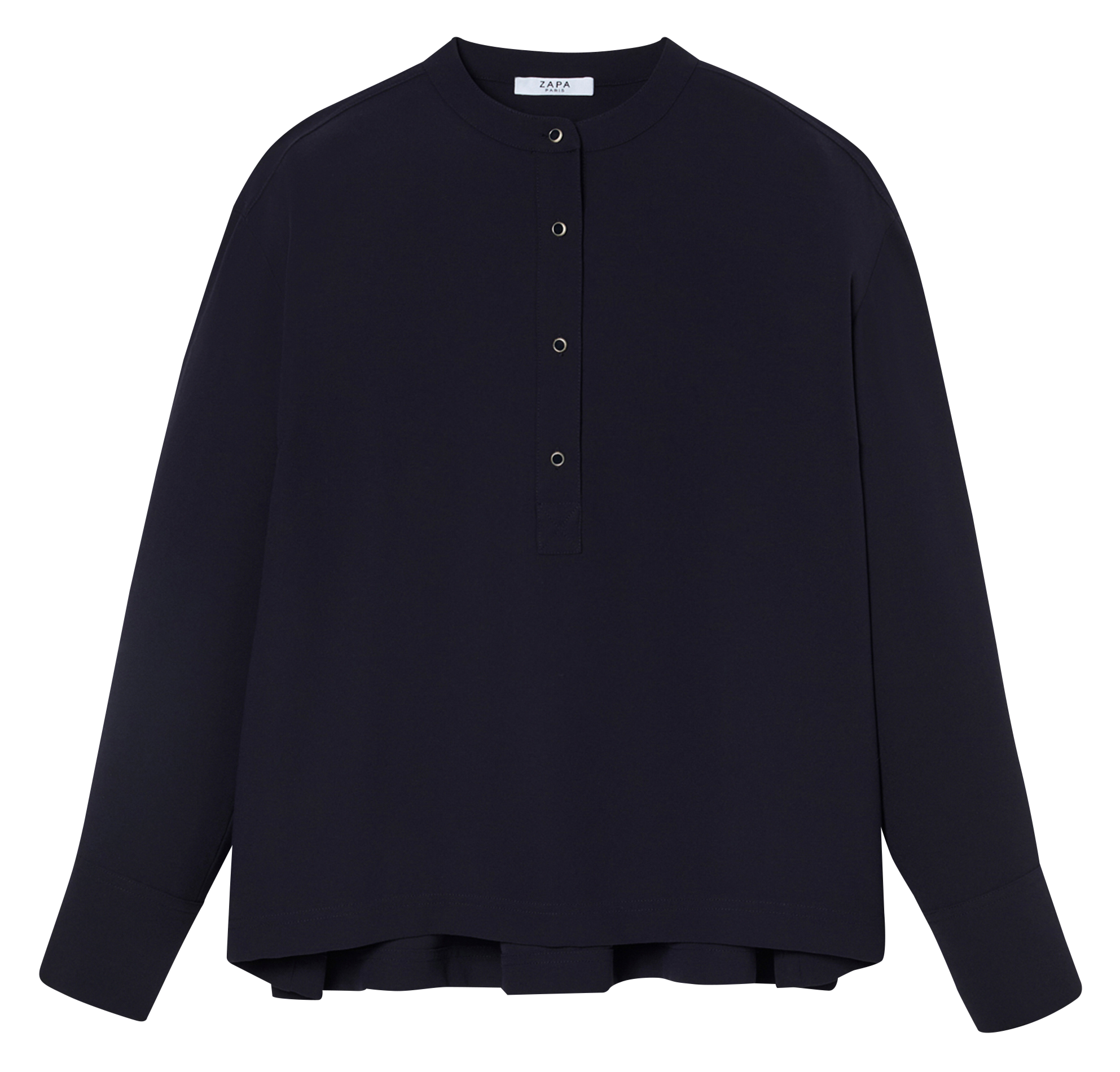 Mandarin-collar top ZAPA Blue