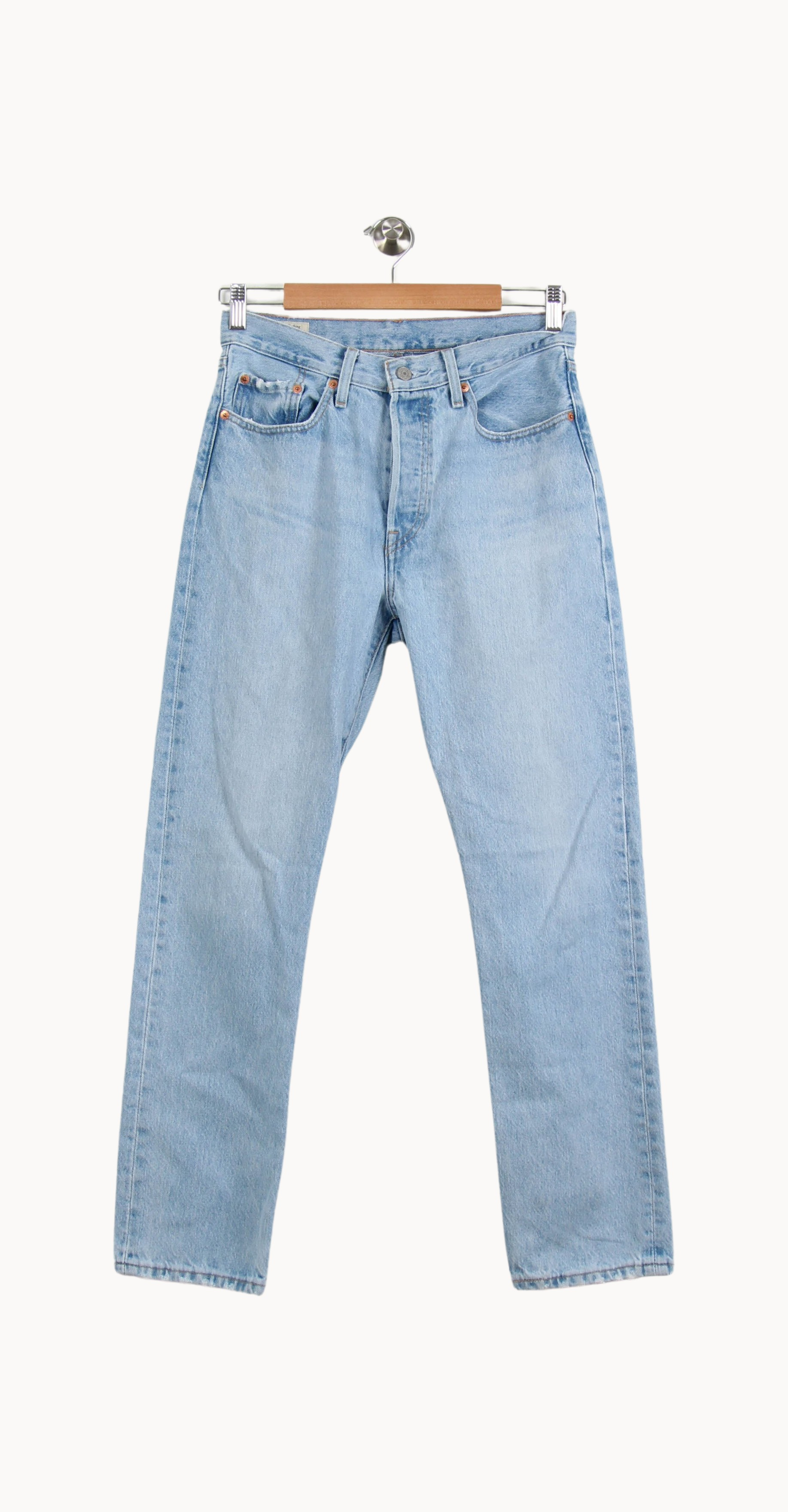 Cropped slim jeans with studs LEVI'S - Seconde main Blue