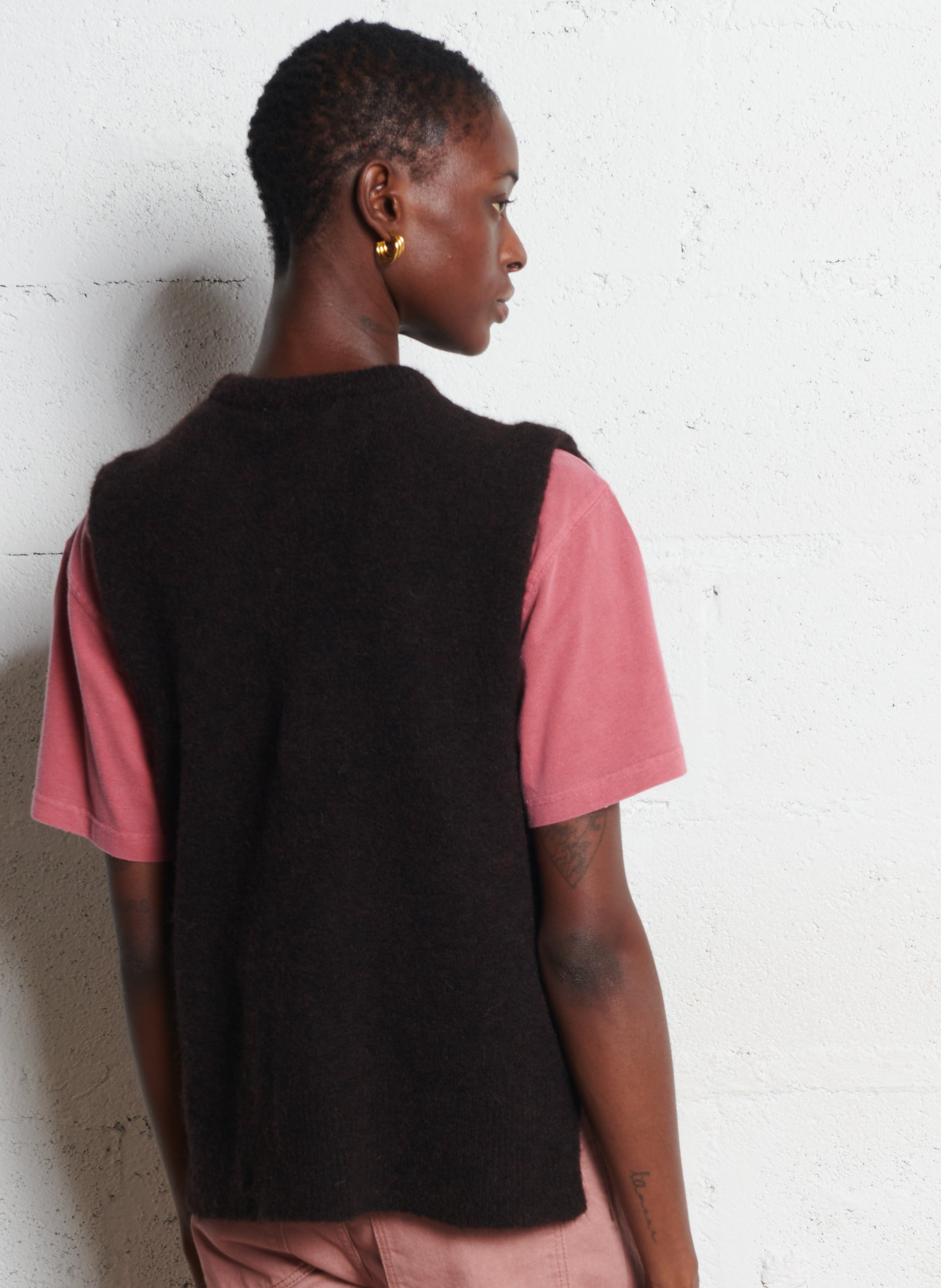 Oversized round-neck sweater MAISON ANJE Blue