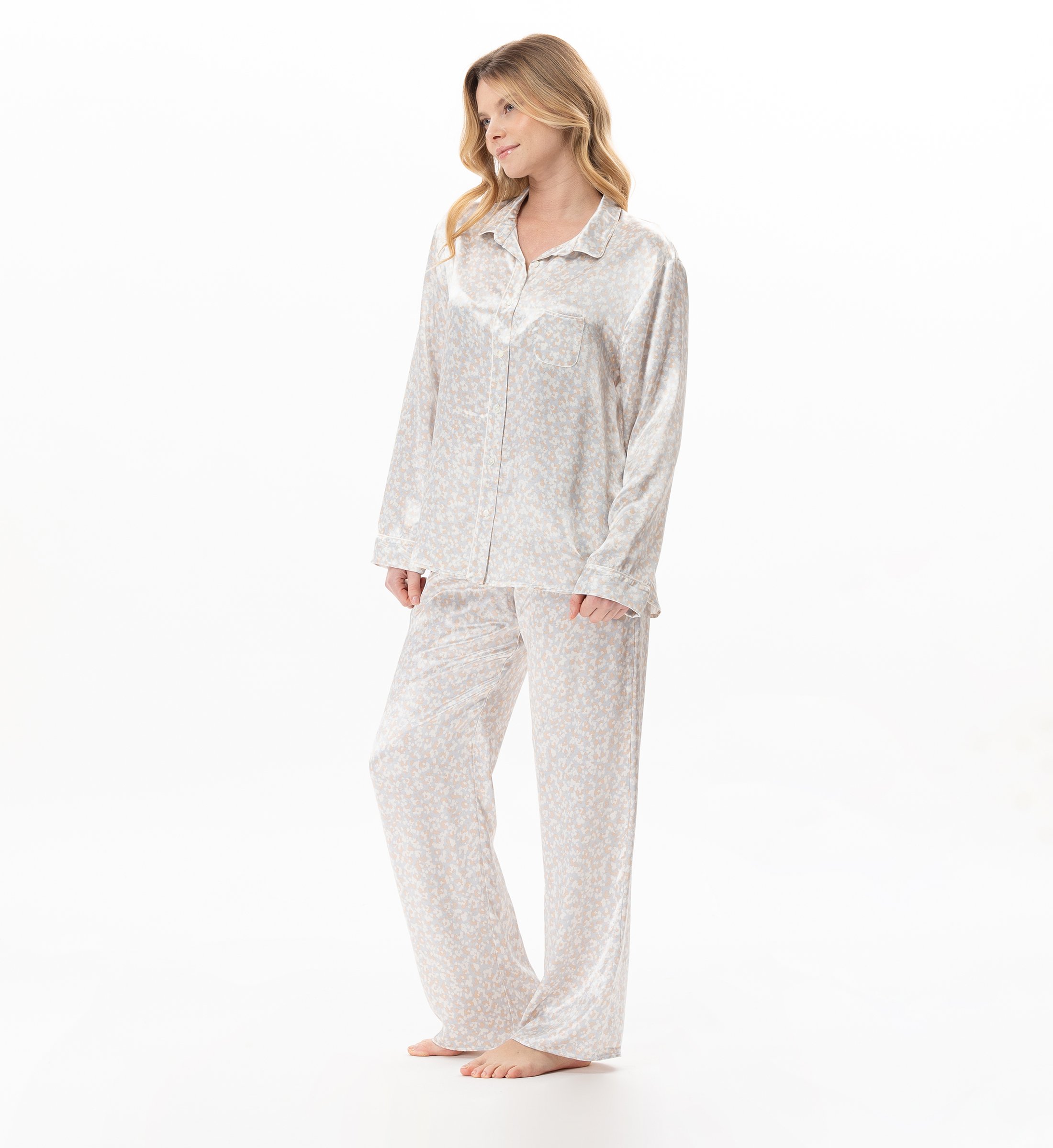 Buttoned viscose pyjama LE CHAT Multicolored