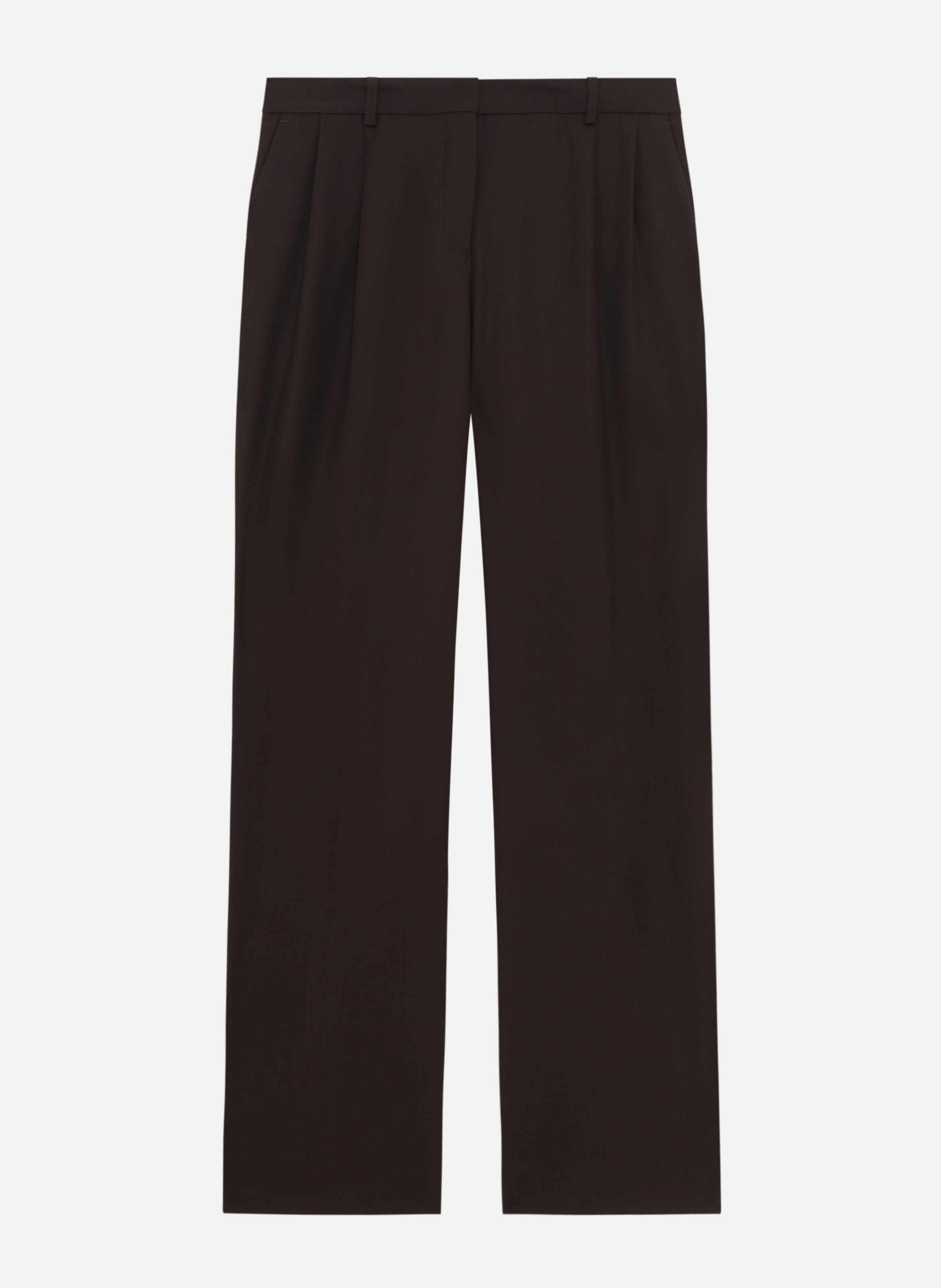 Pantalon tailleur large THE KOOPLES Marron