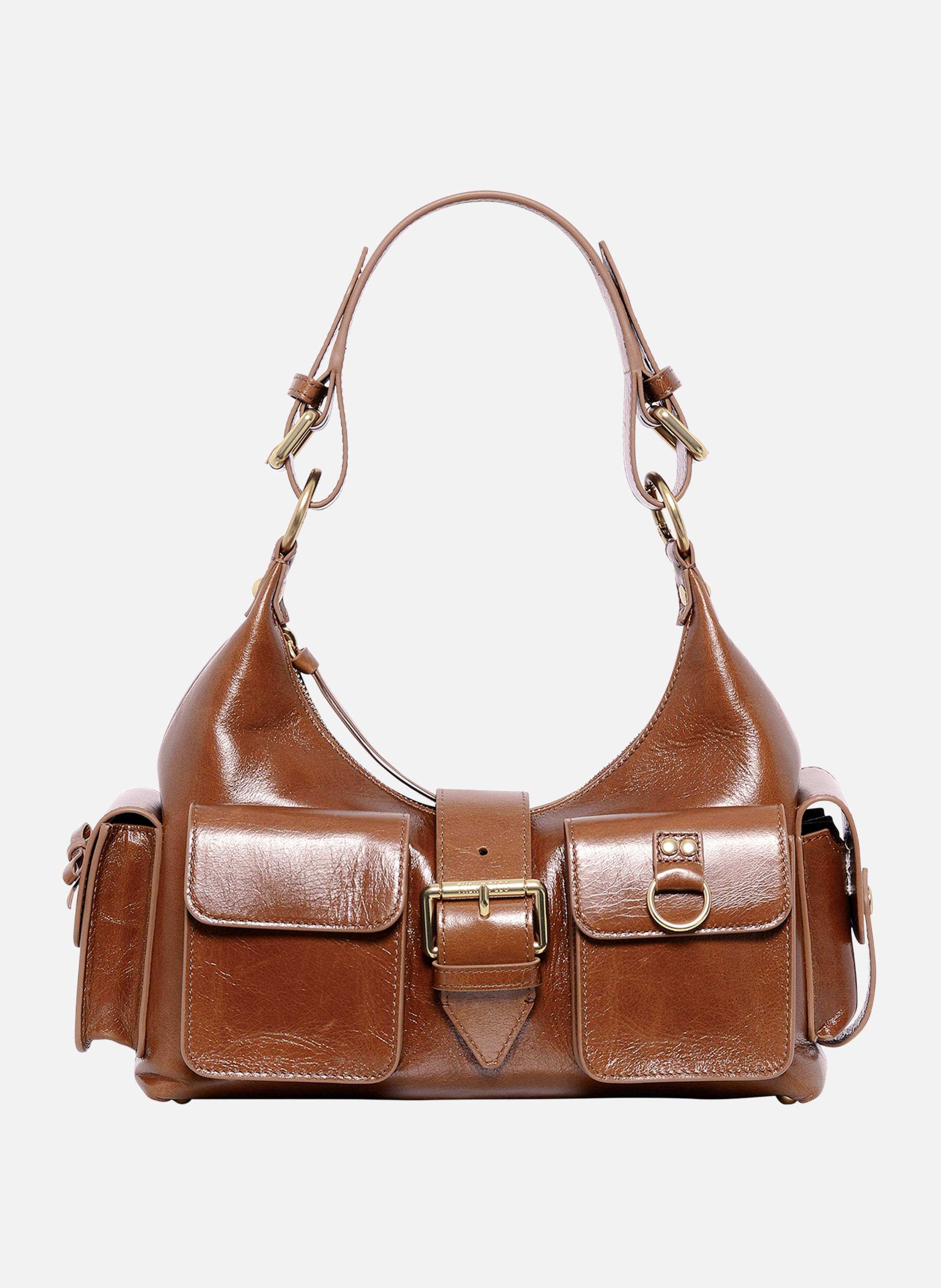 Amelia leather handbag THE KOOPLES Brown