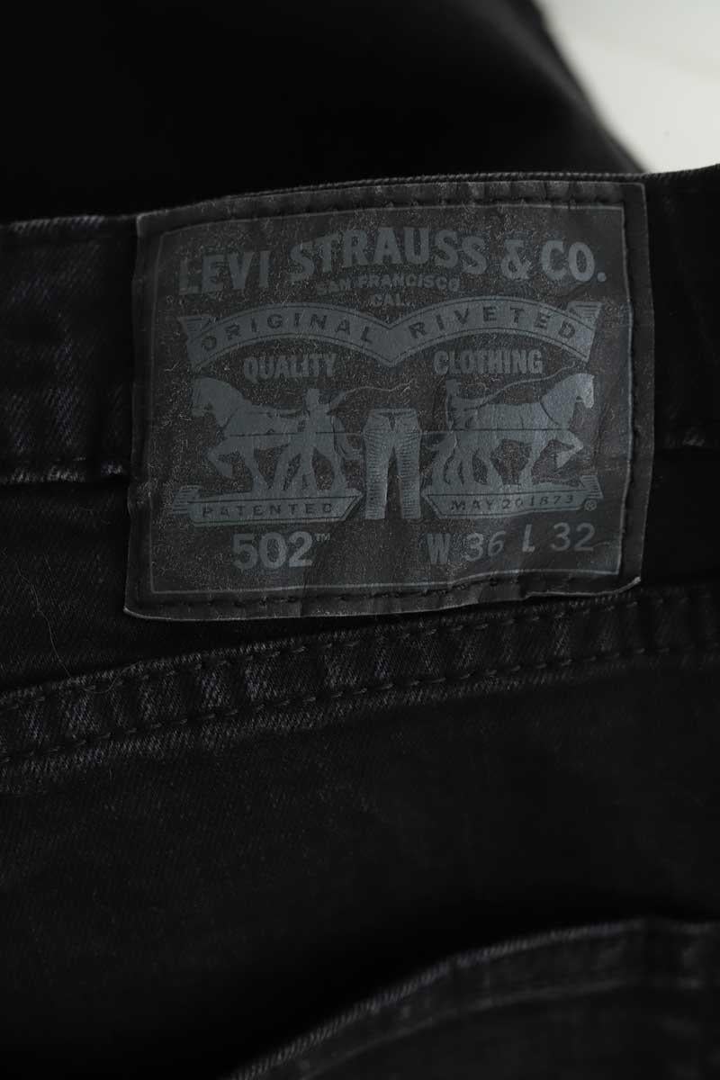 Straight Leg Jeans 502 LEVI'S - Seconde main Black