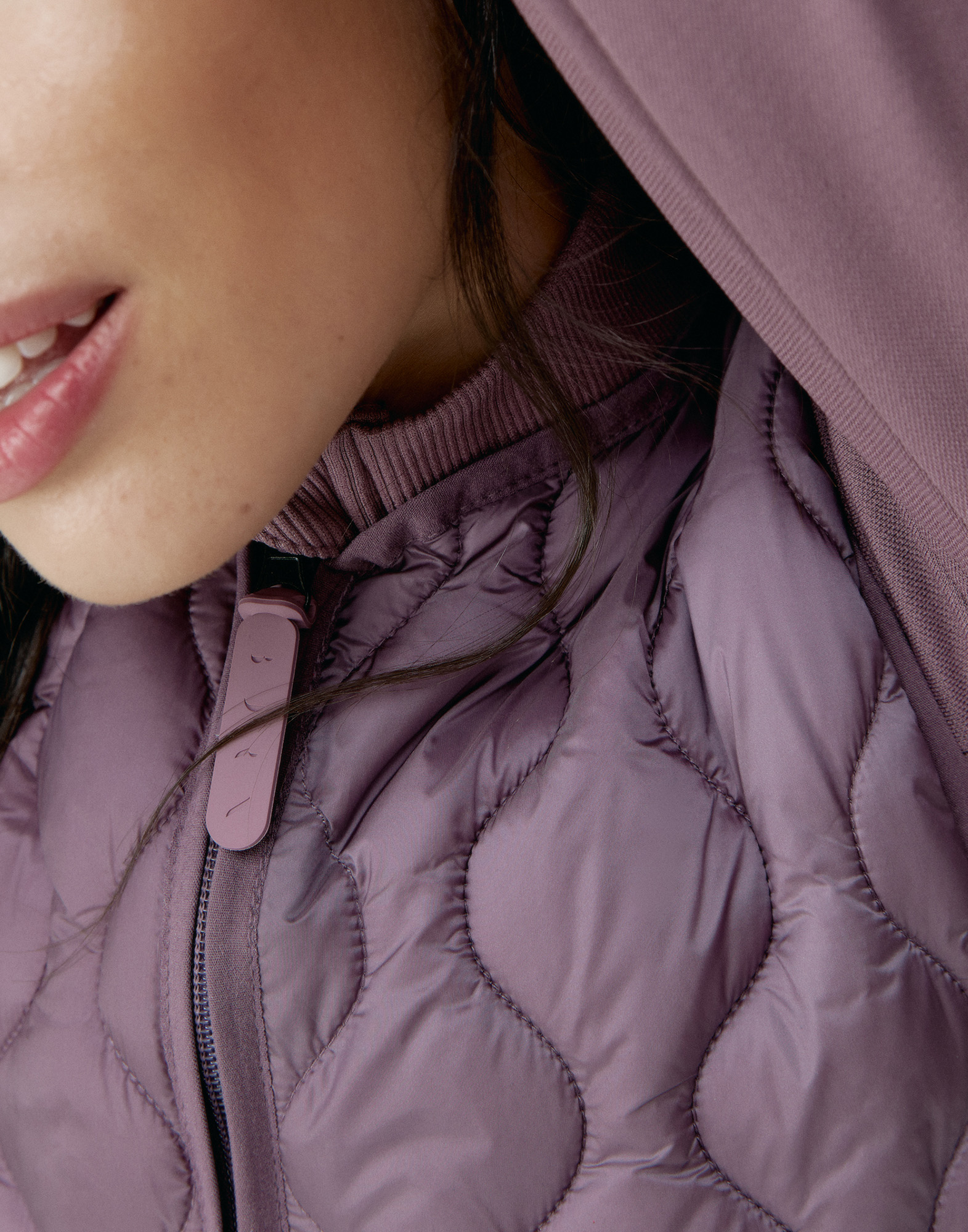 Veste de sport zippée performance athleisure kenal BORN Violet