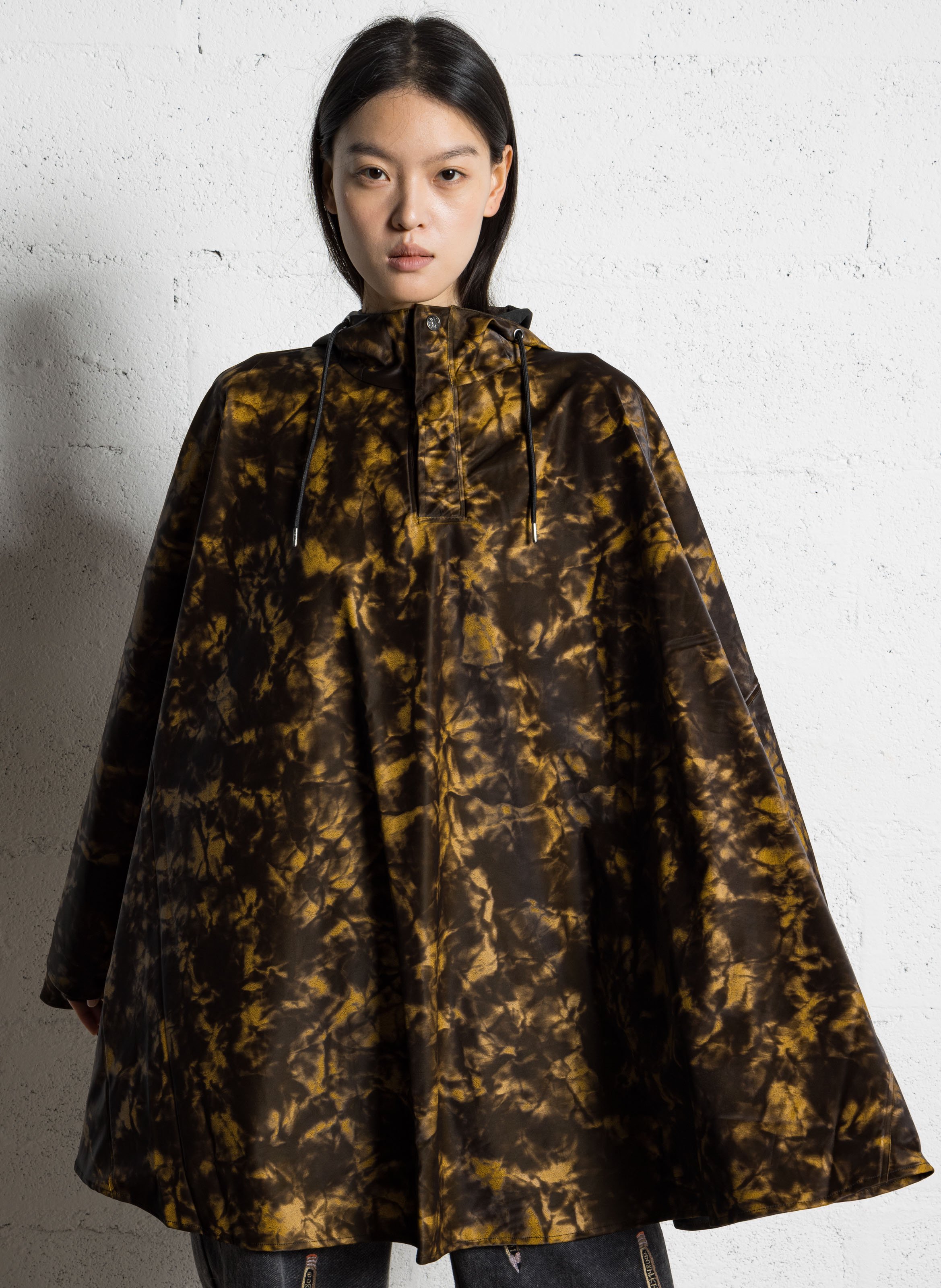 Cape imprimée à col montant RAINS Multicolore