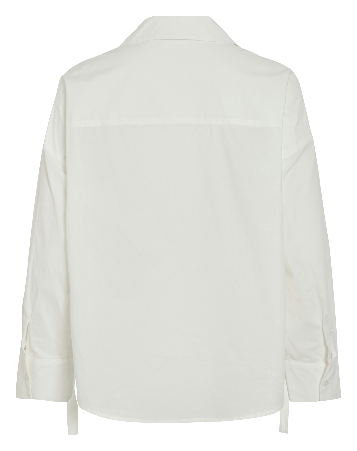 Chemise col classique en coton VILA Beige