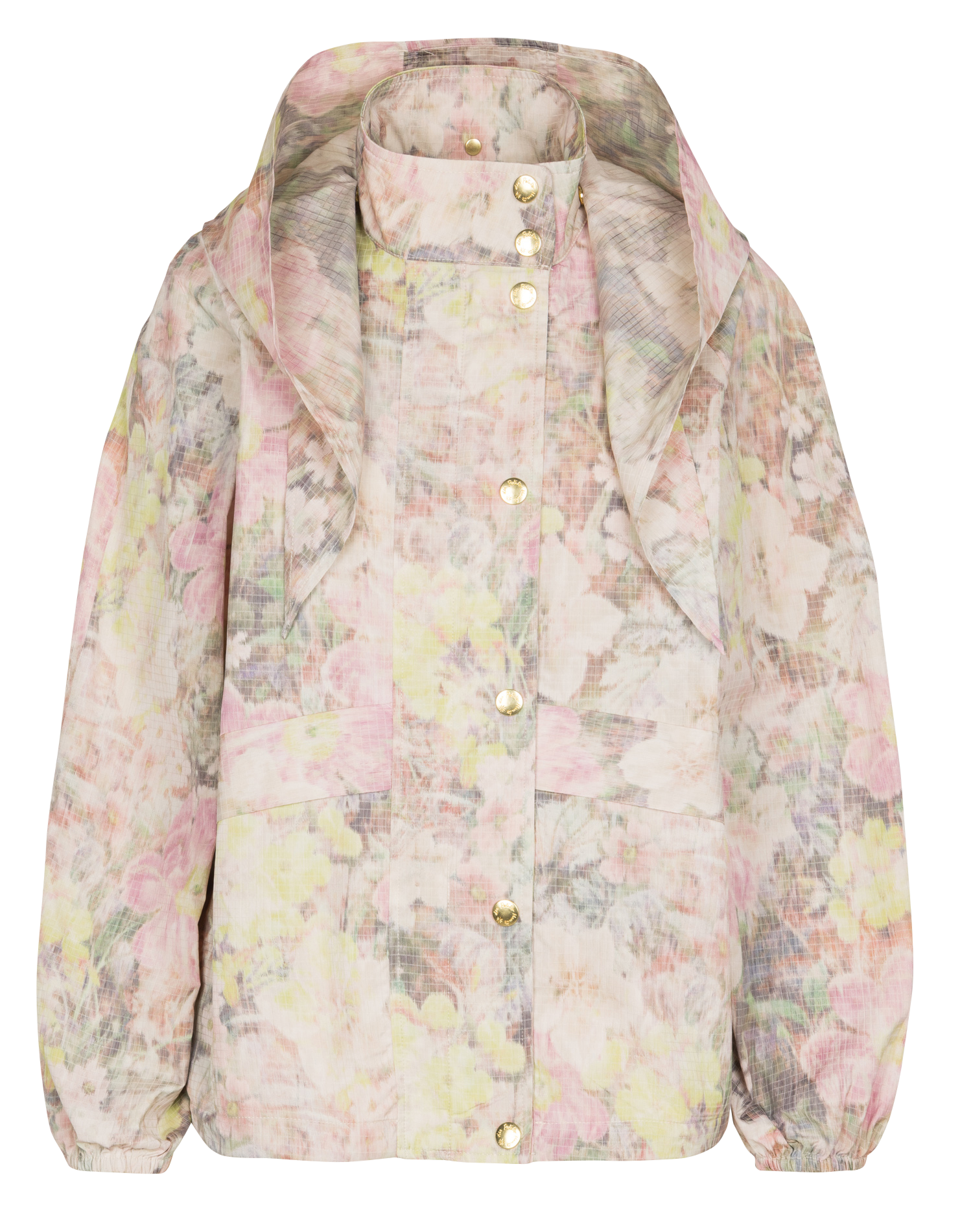 Veste imprimée à capuche DES PETITS HAUTS Multicolore