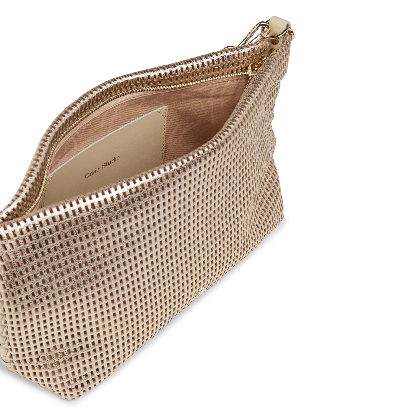 Sac porté épaule en cuir  CRAIE STUDIO Doré