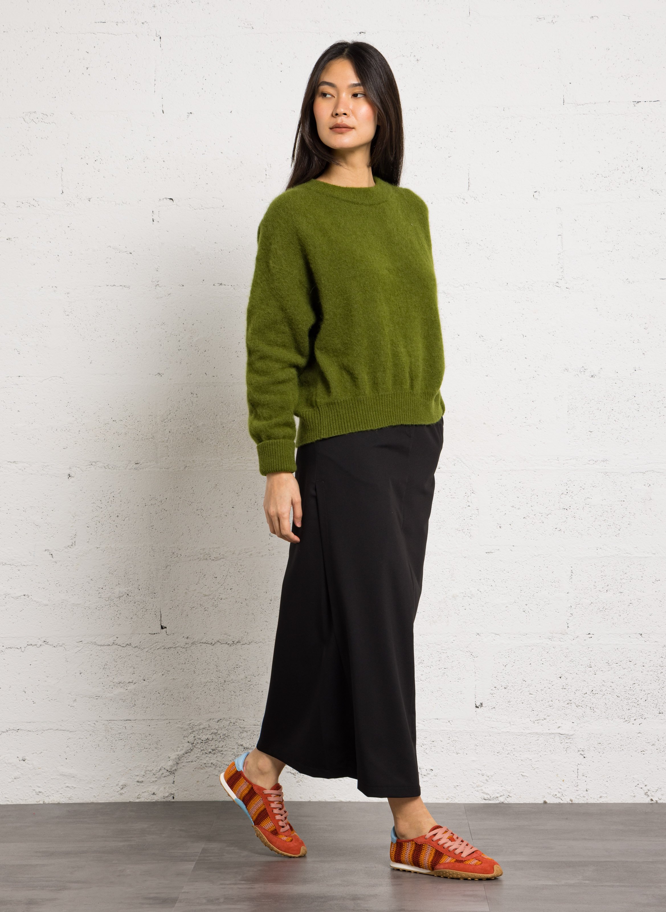 Midi-rok met riem IMPERIAL Zwart