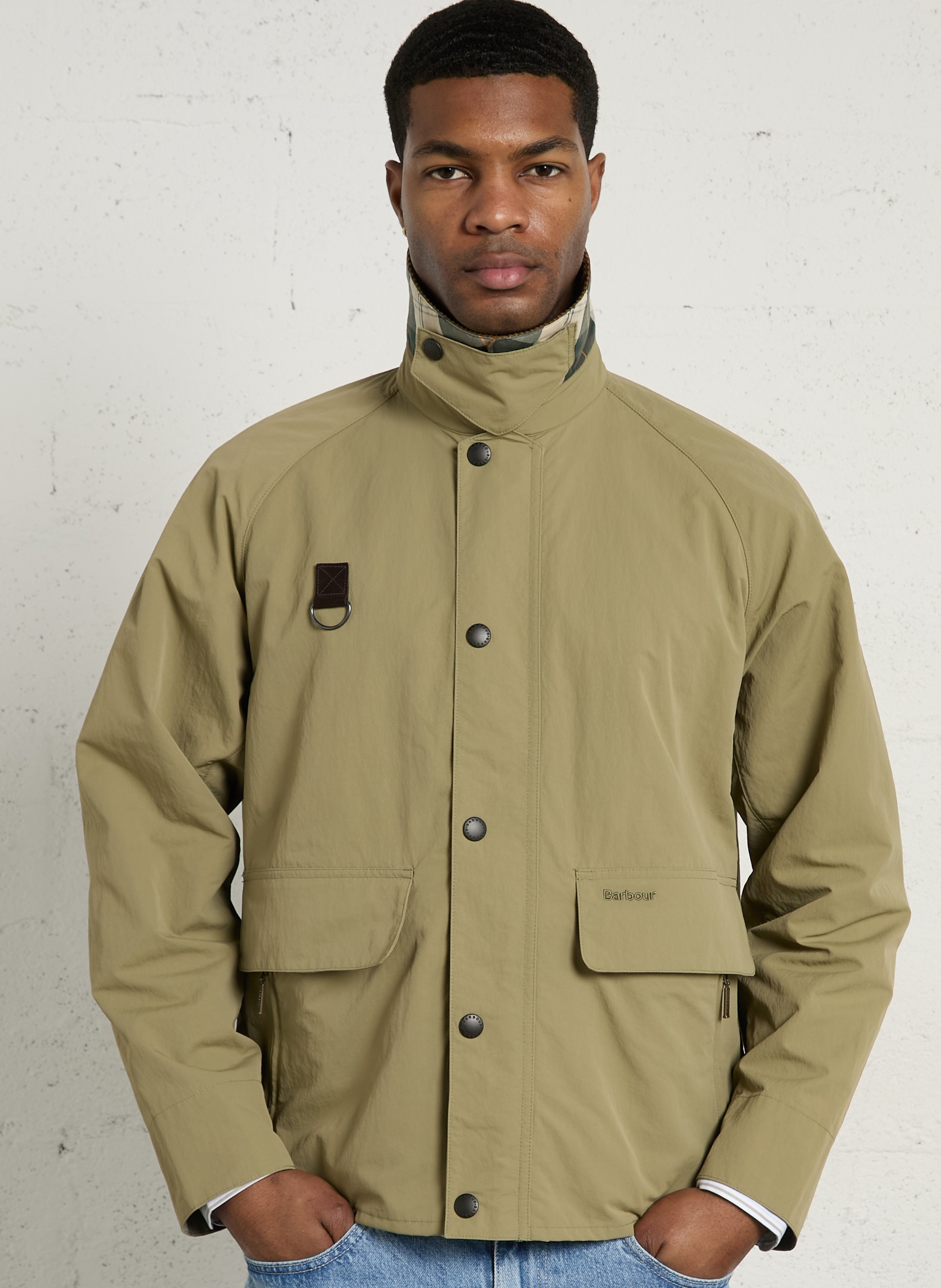 Veste droite col velours unie  BARBOUR Kaki