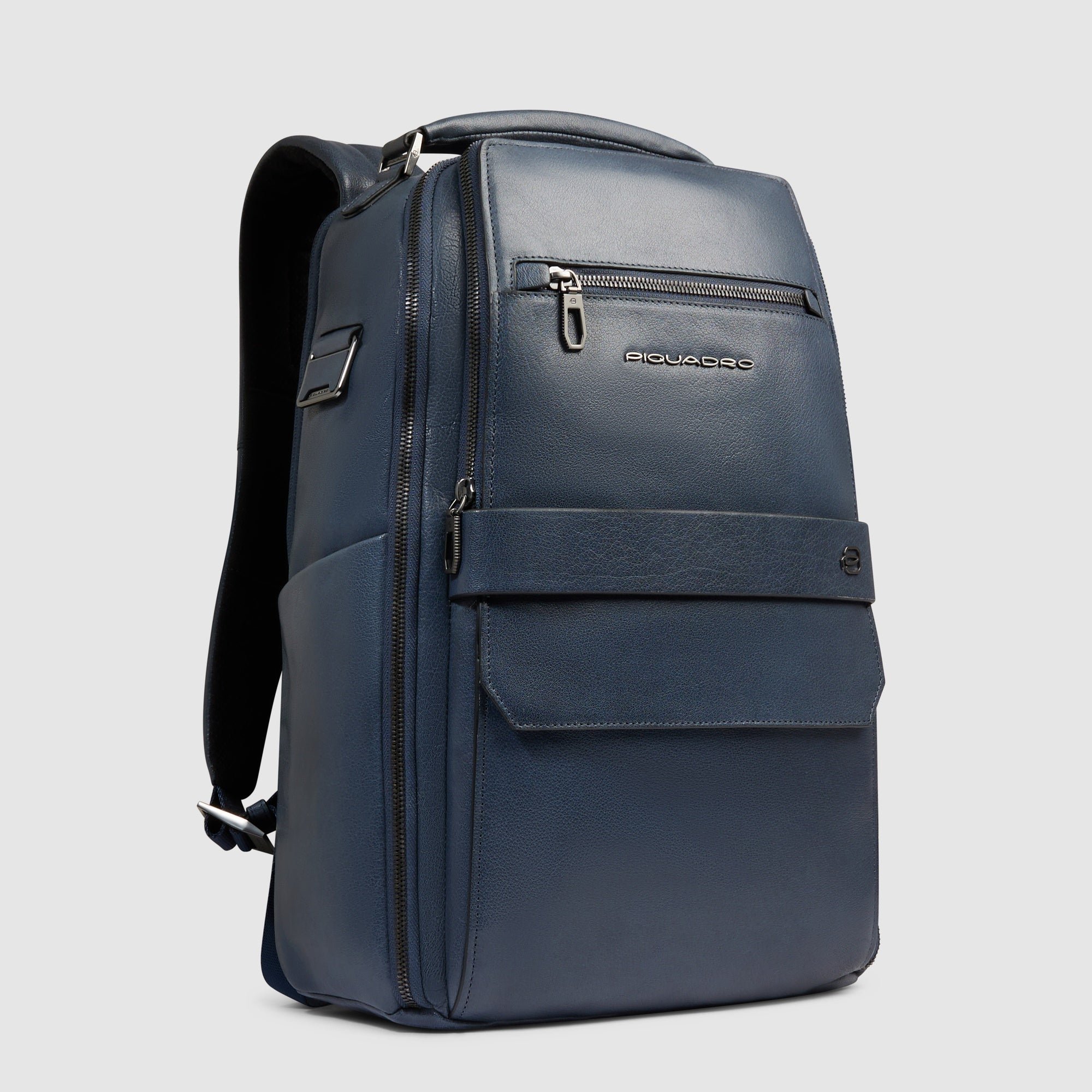 Travel laptop backpack for 15.6" computer PIQUADRO Grey