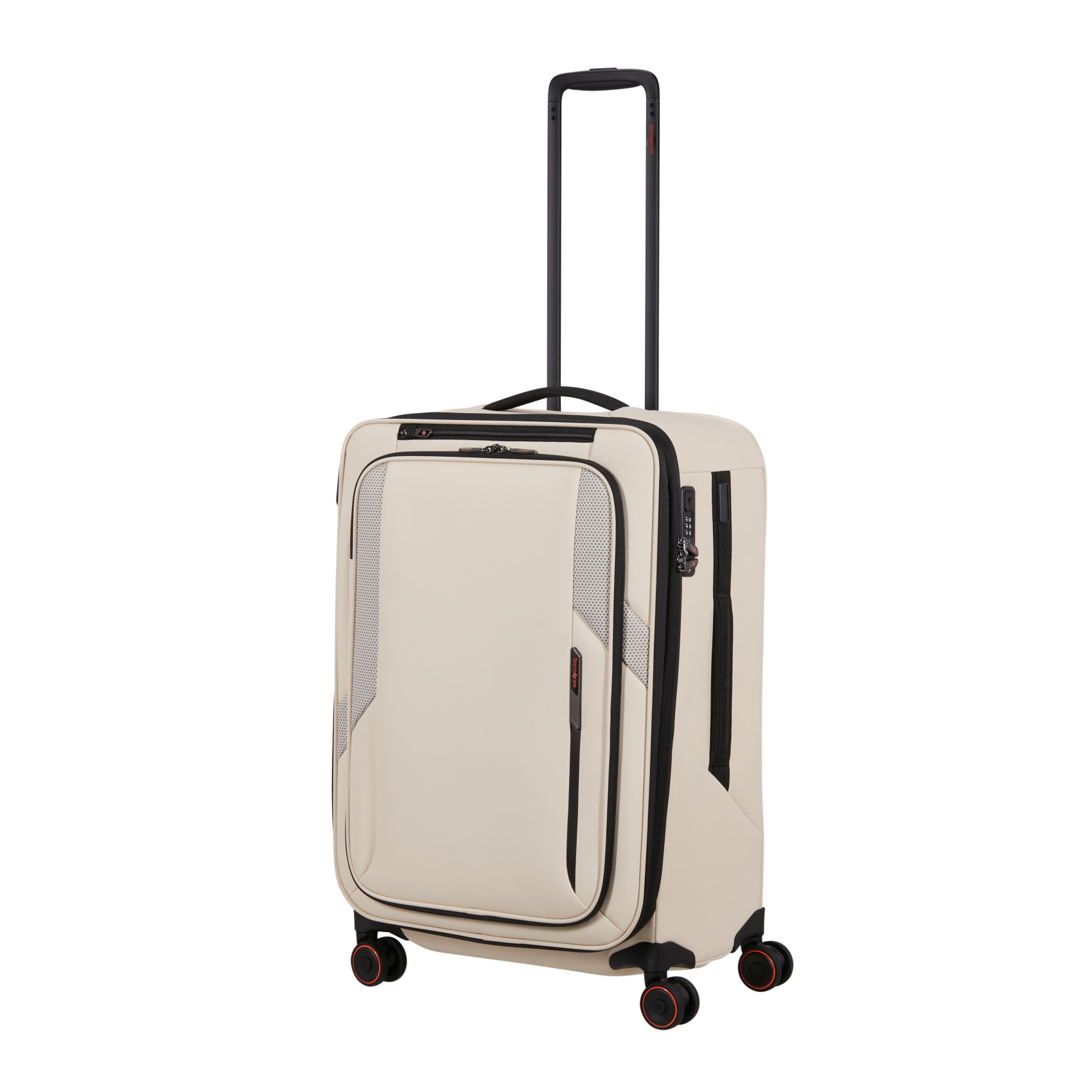 Glazed 4-Wheel Medium Suitcase SAMSONITE Beige